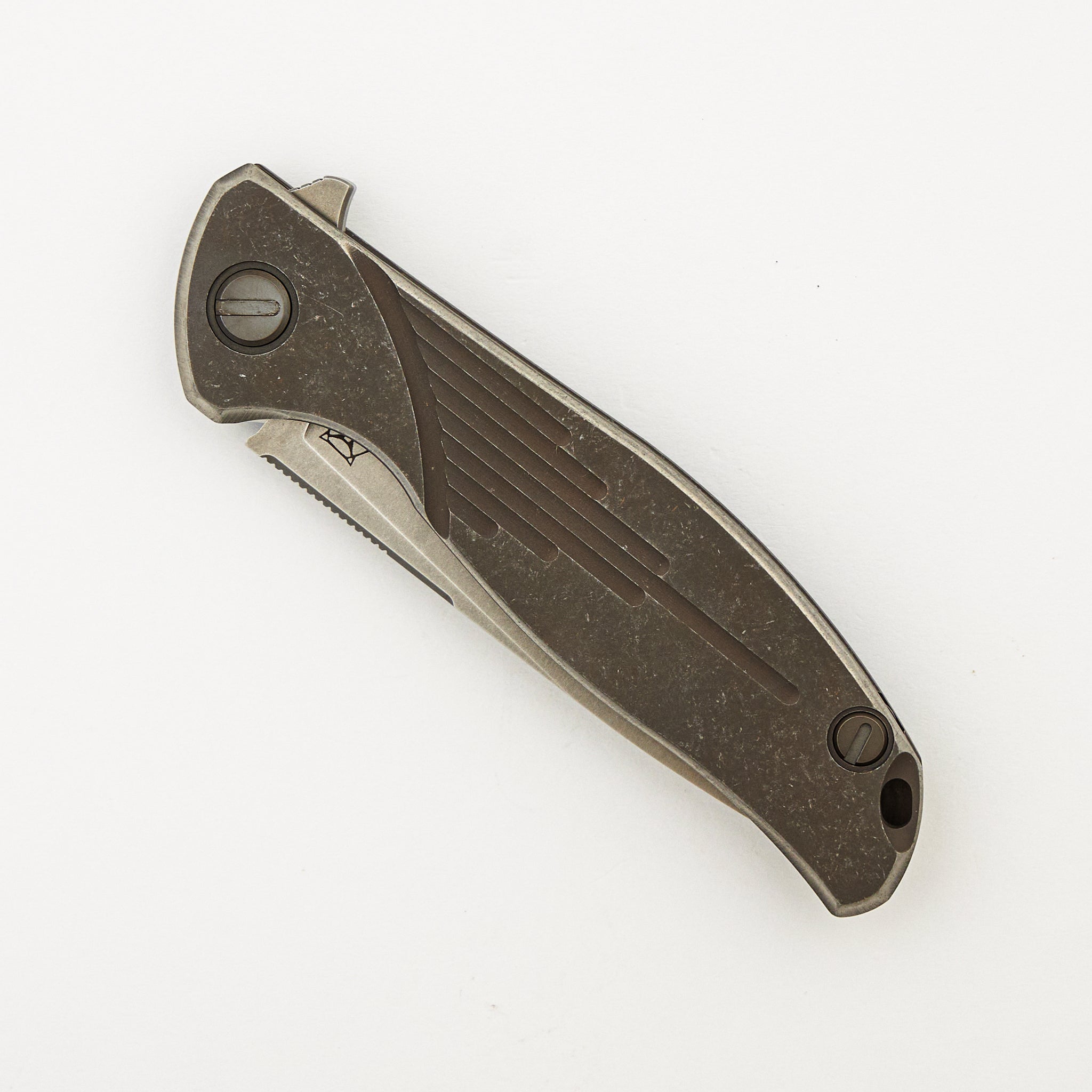 F95 "The JB Stout Finish" - M390 Blade - Titanium Handle - MRBS