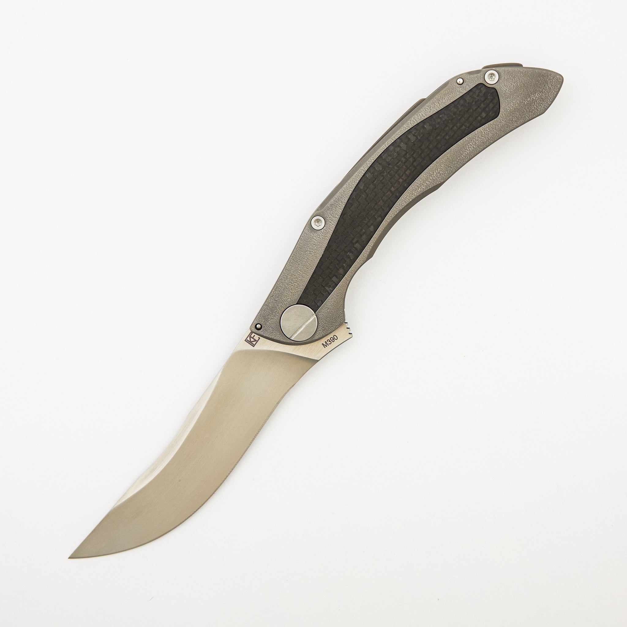 Sablya - M390 Blade - Titanium/Carbon Fiber Handle (A. Konygin Design)