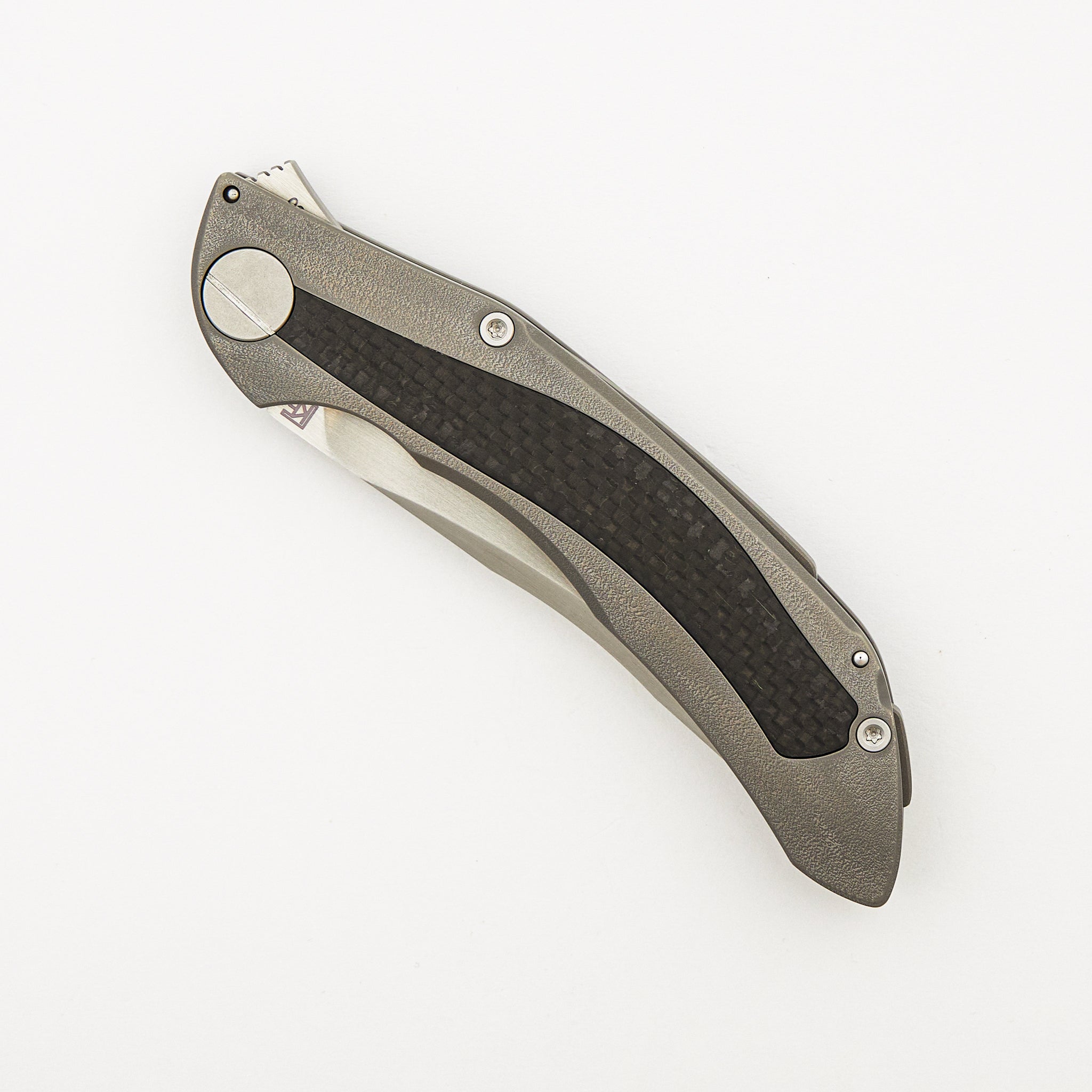 Sablya - M390 Blade - Titanium/Carbon Fiber Handle (A. Konygin Design)