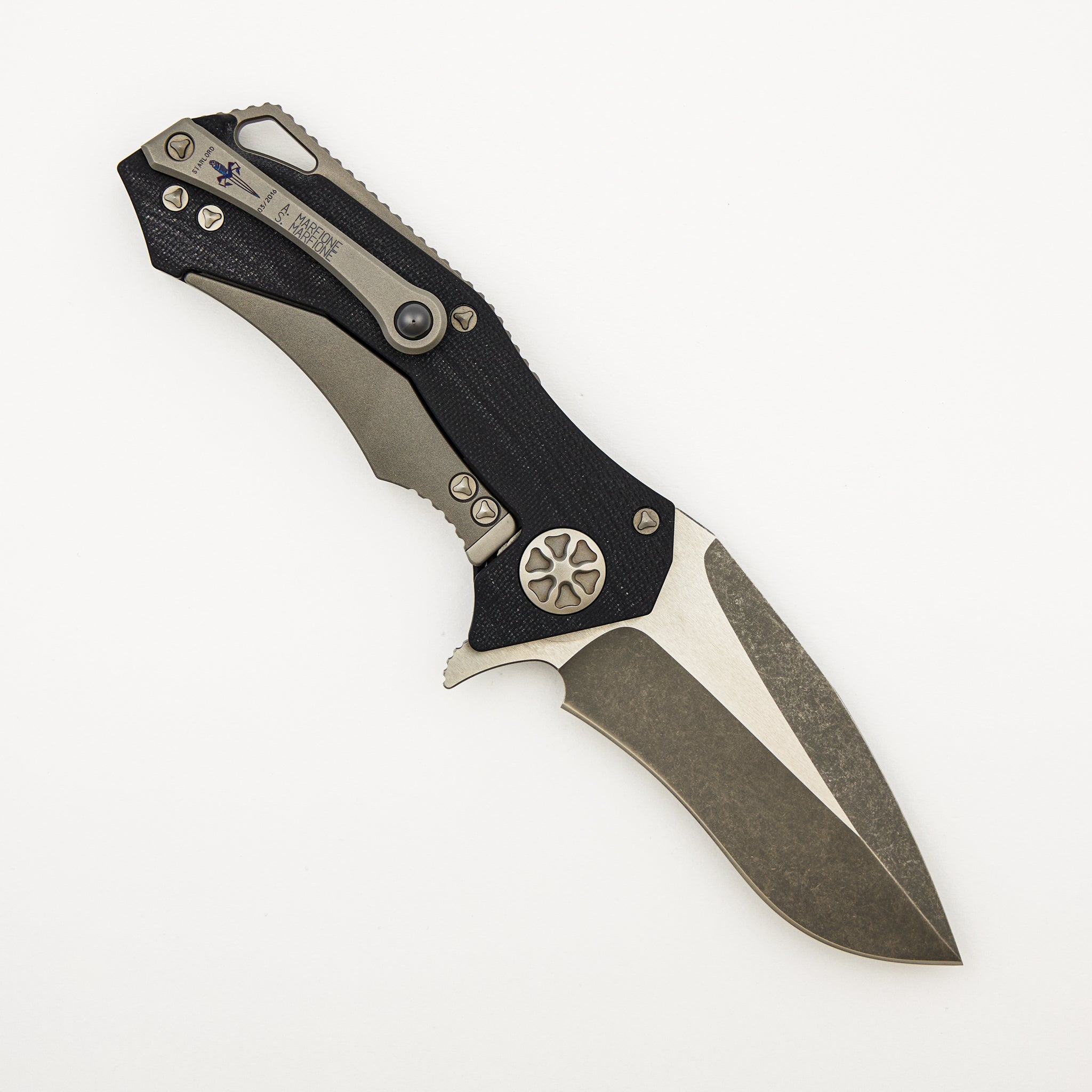 Marfione Custom Knives Starlord - Two-Tone Apocalyptic Elmax - G10 Composite