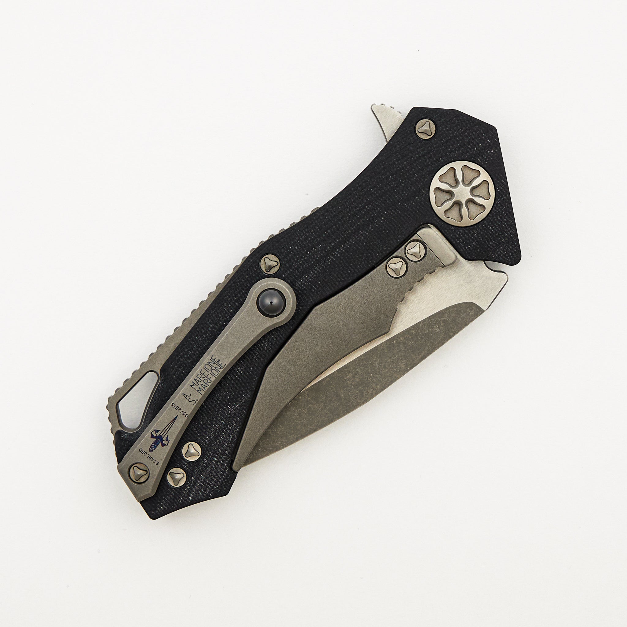 Marfione Custom Knives Starlord - Two-Tone Apocalyptic Elmax - G10 Composite