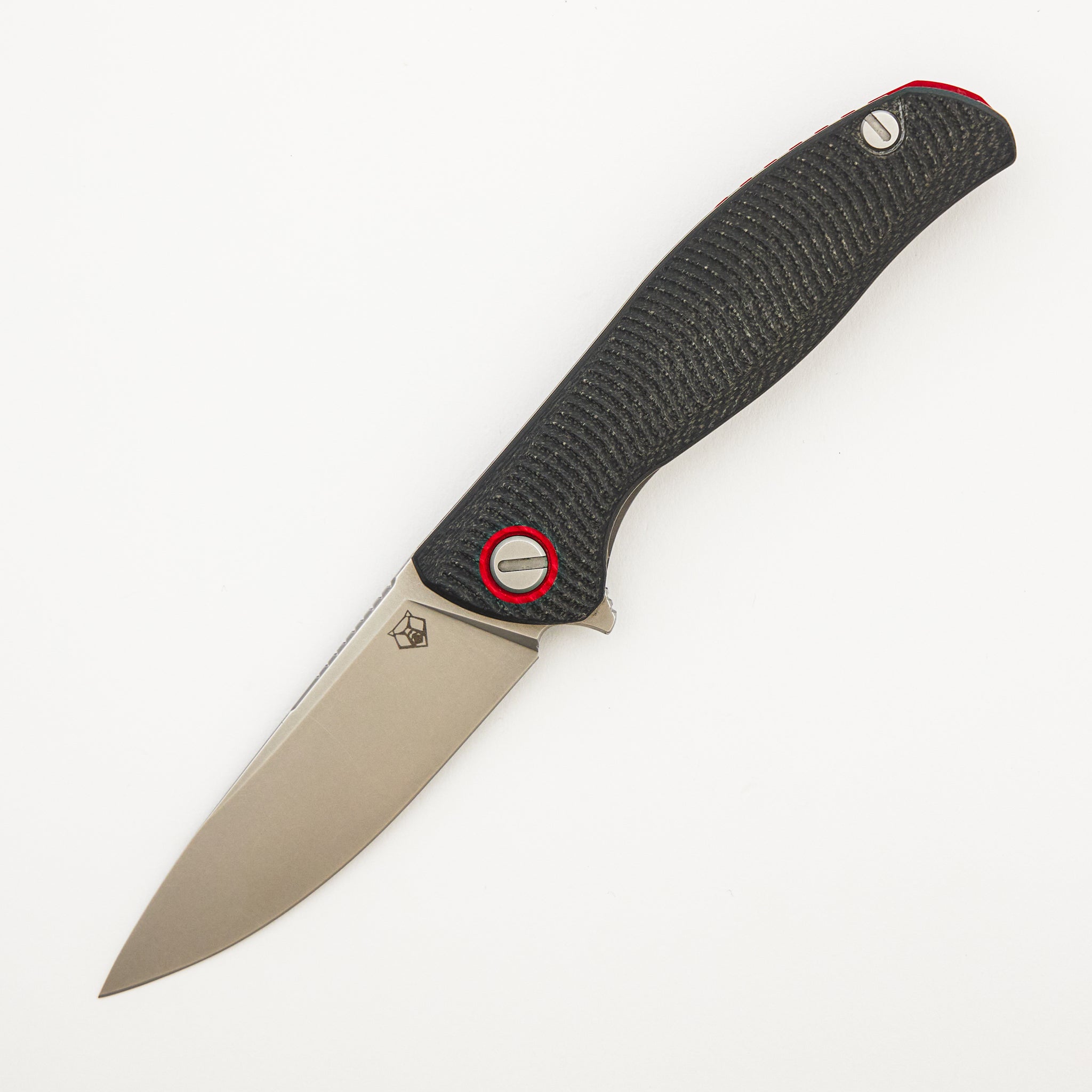 F3 - Elmax Blade - Gray G10 Handle W/ Red Accents - MRBS