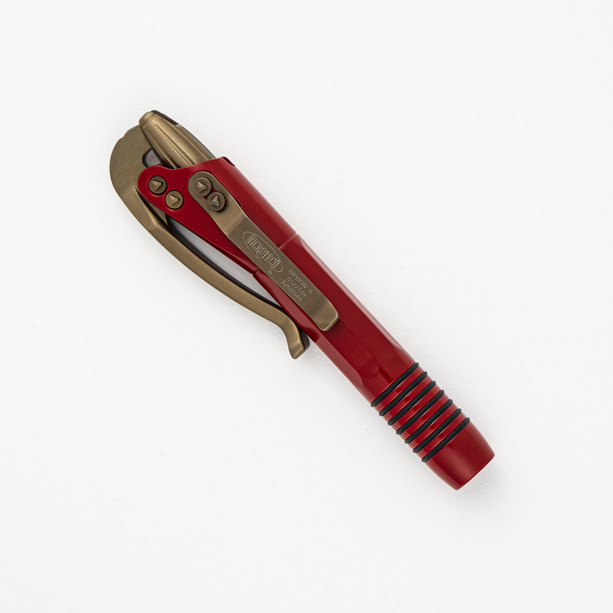 Siphon II Pen - Red Aluminum