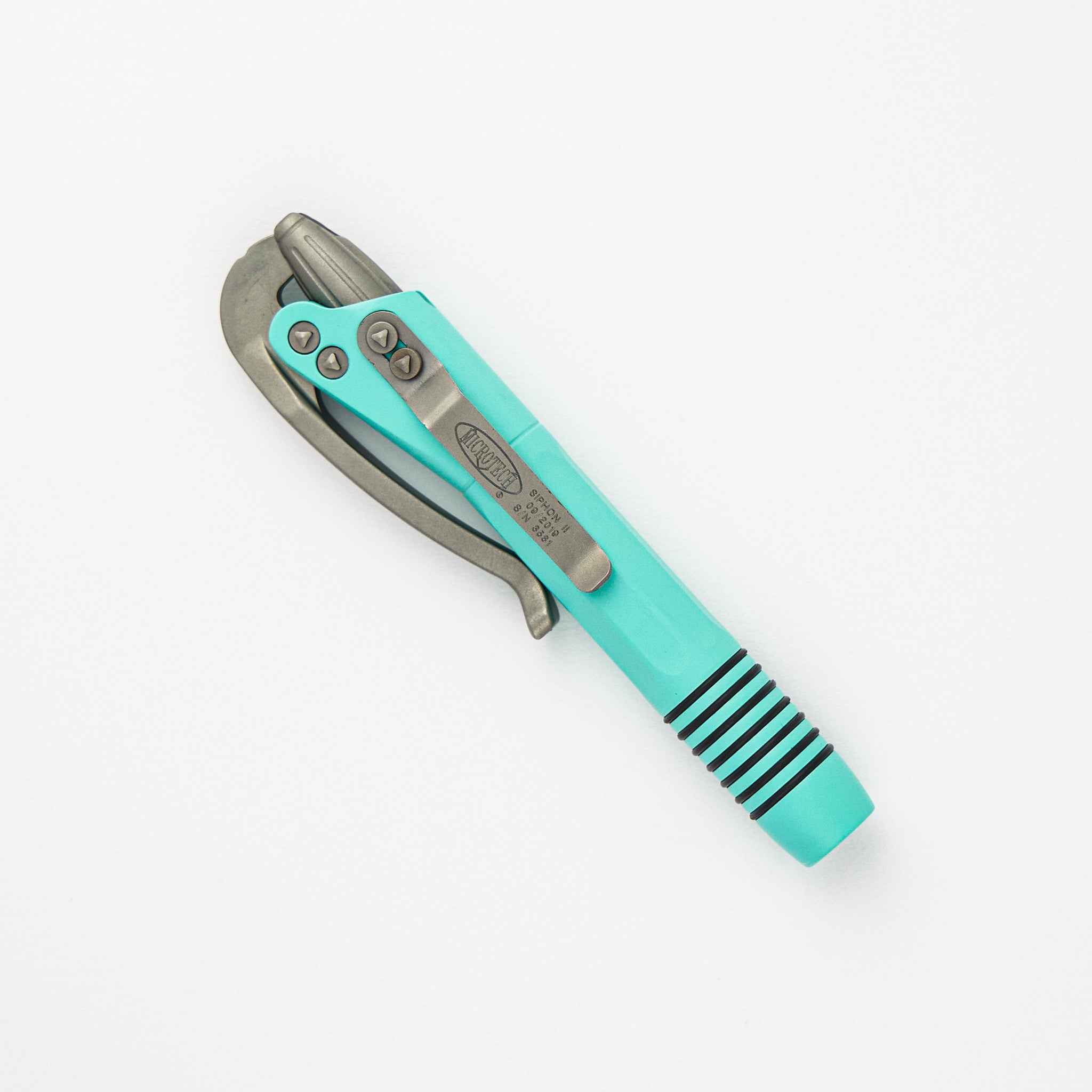 Microtech Siphon II Pen - Teal Aluminum