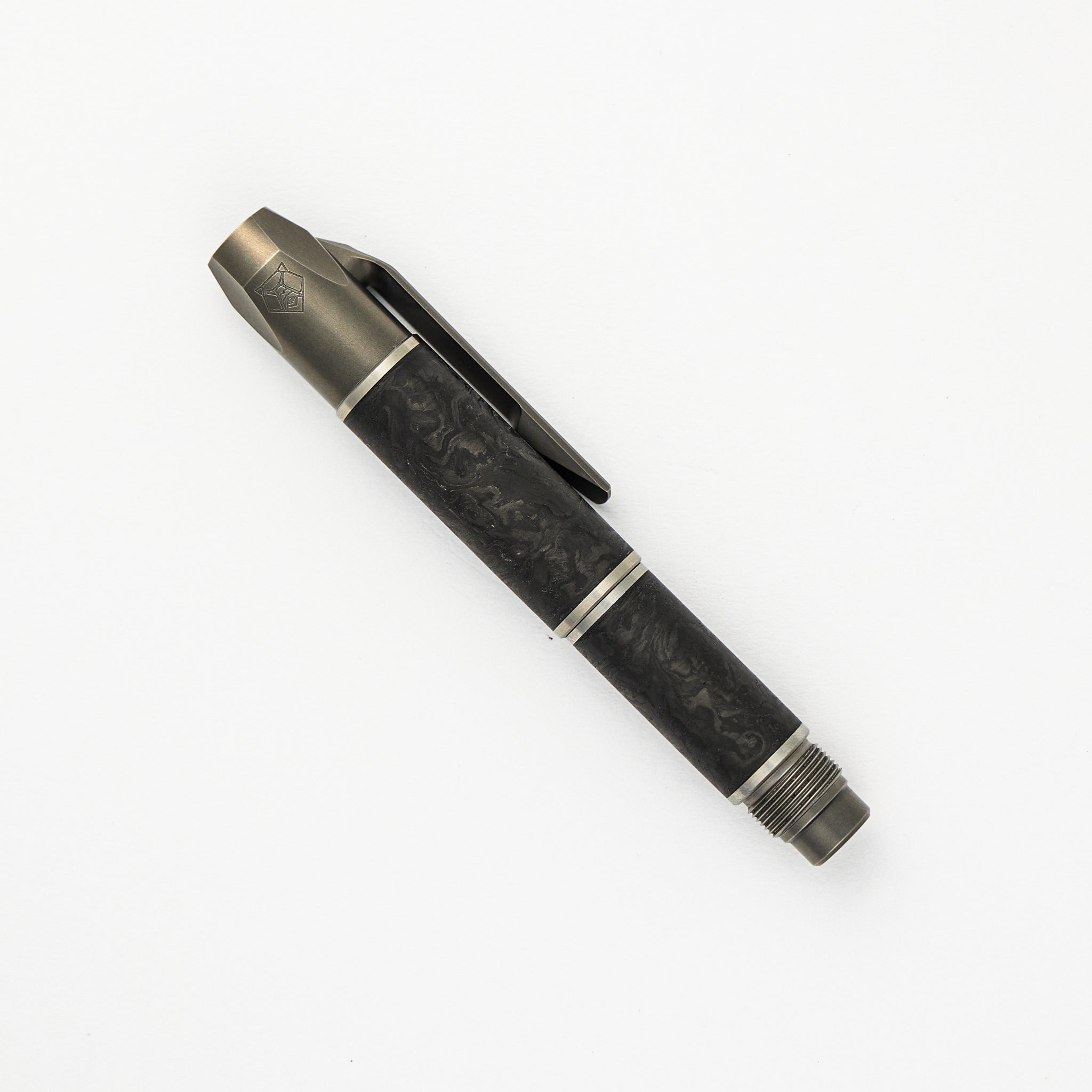 Shirogorov Custom Division Pen Tool - Marble Carbon Fiber