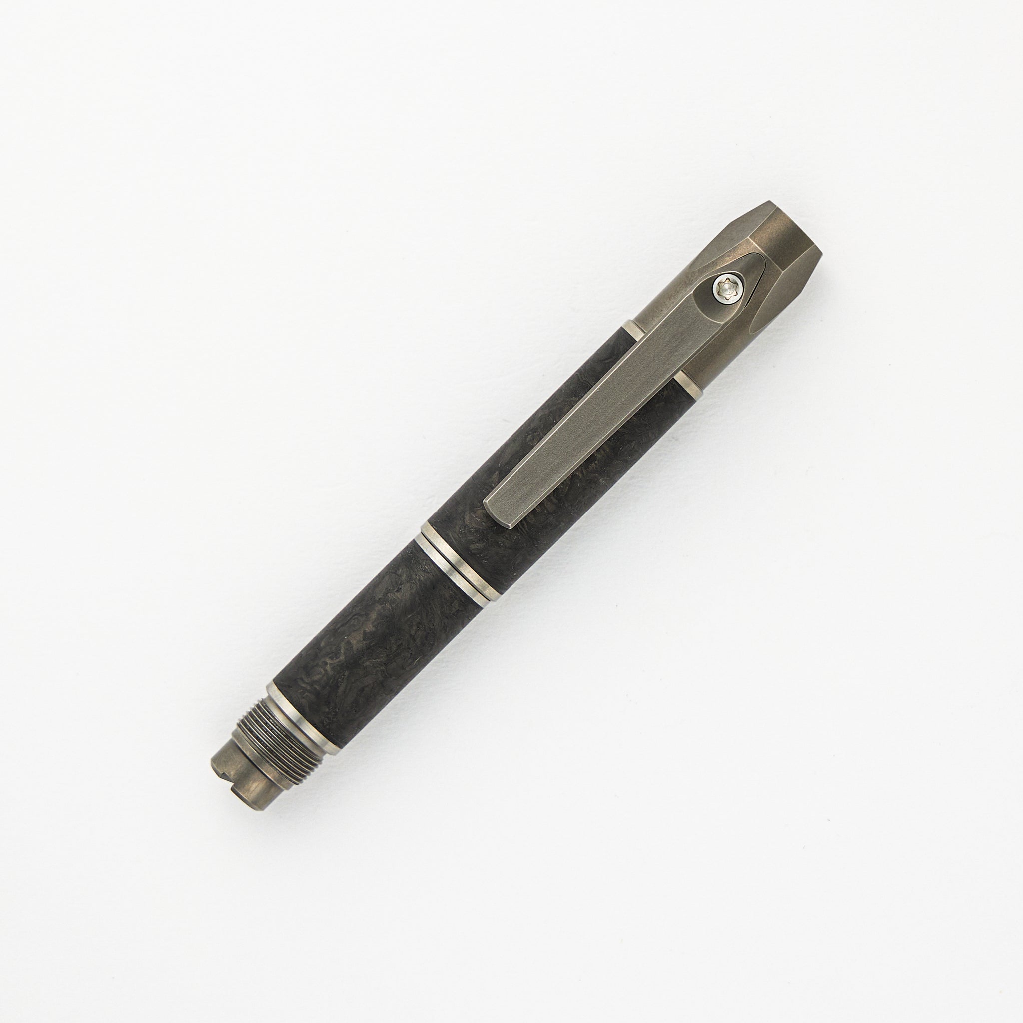 Shirogorov Custom Division Pen Tool - Marble Carbon Fiber