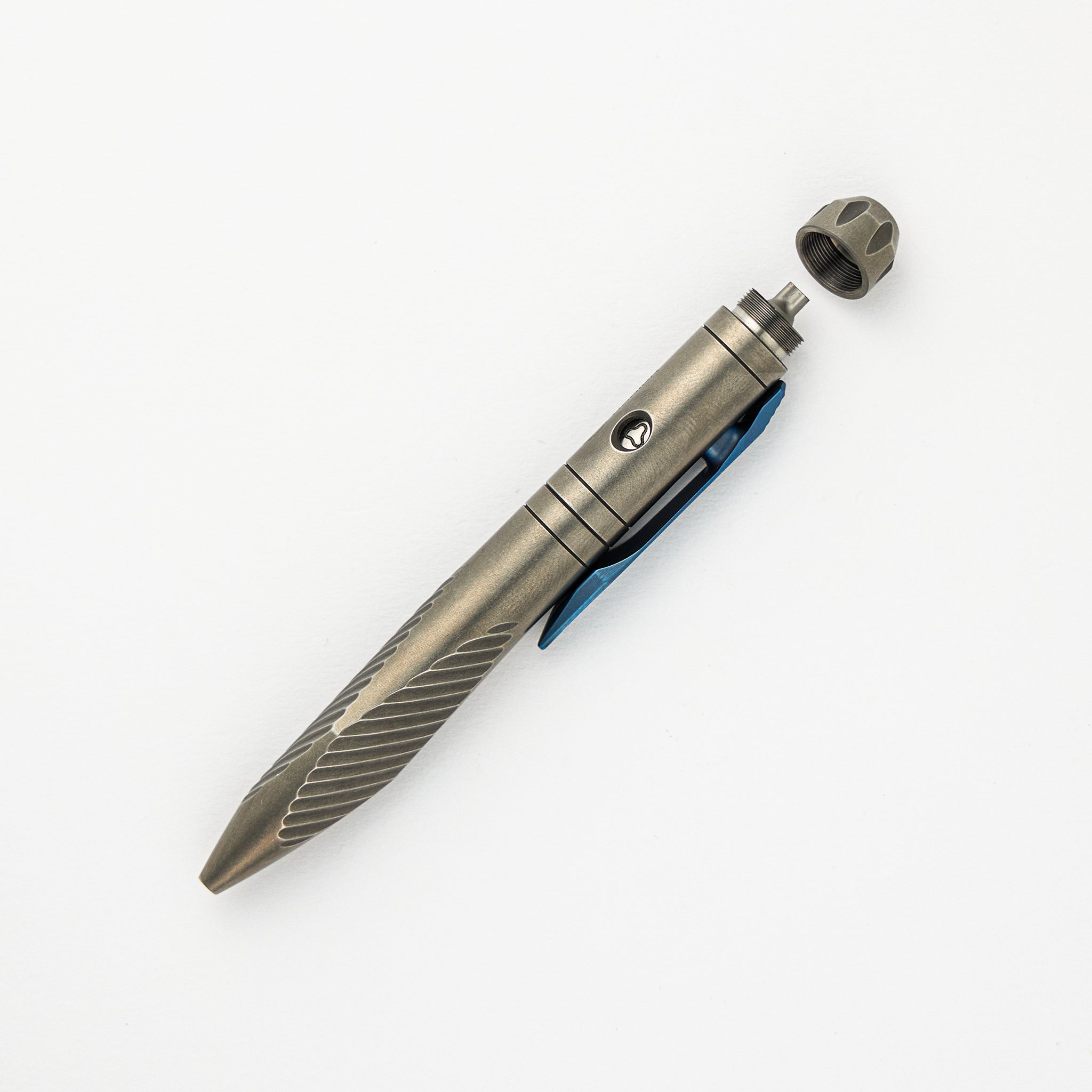 Shirogorov / Sinkevich Design Titanium Clip-Action Tool Pen – Stonewashed