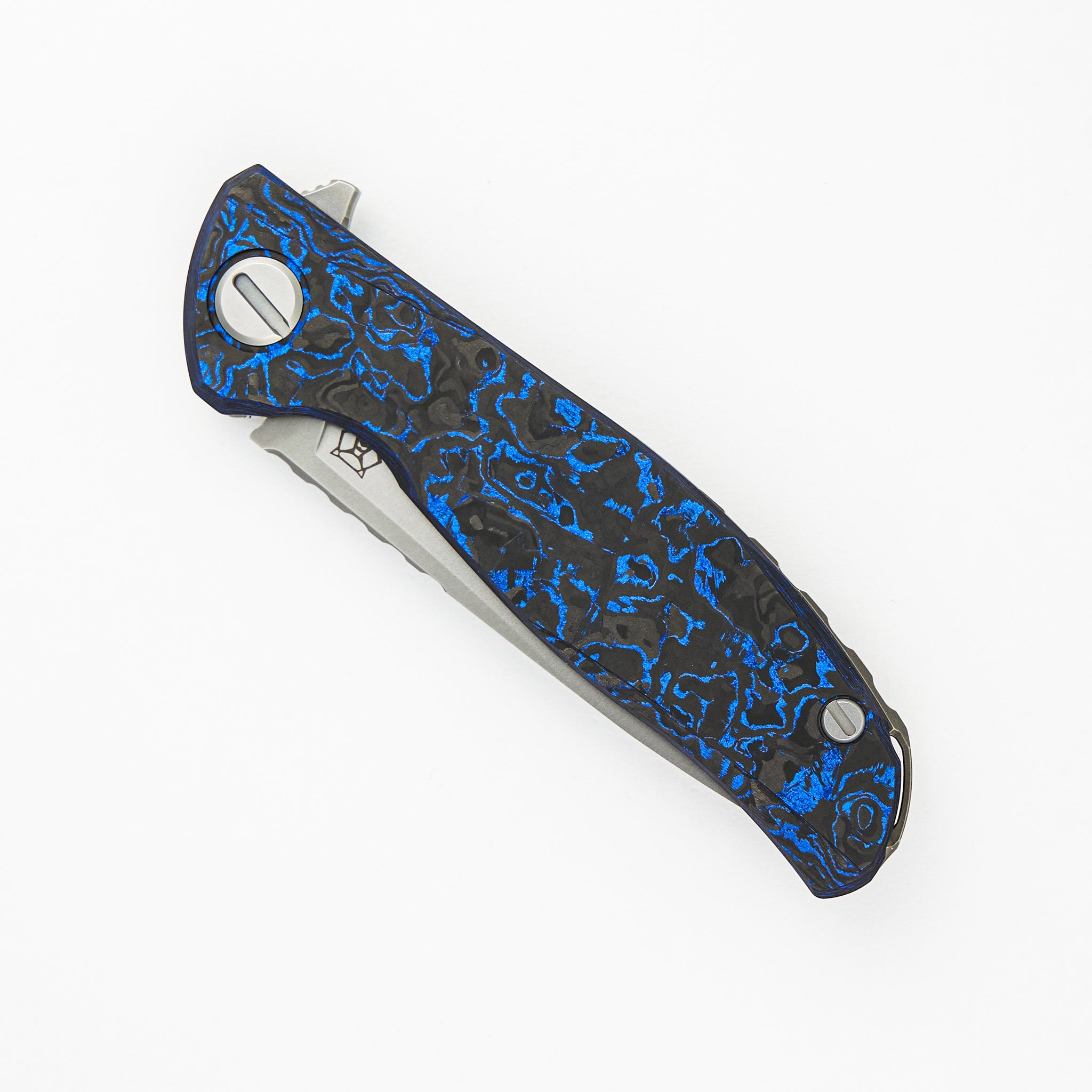 Shirogorov Hati Gen 3 - M390 Blade - Blue TechnoCarbo - MRBS