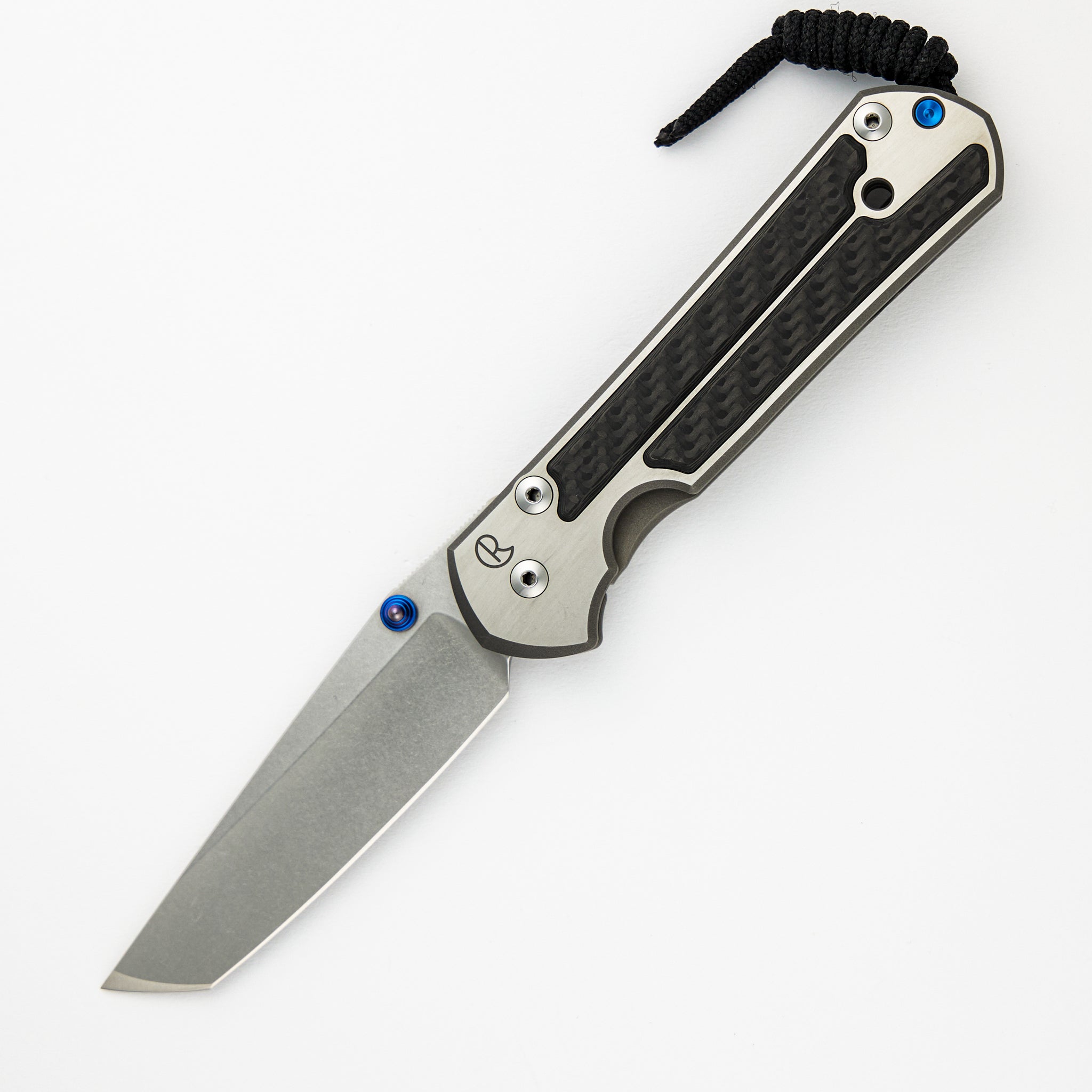 Large Sebenza 21 - Carbon Fiber Inlays - Tanto CPM S35VN Blade