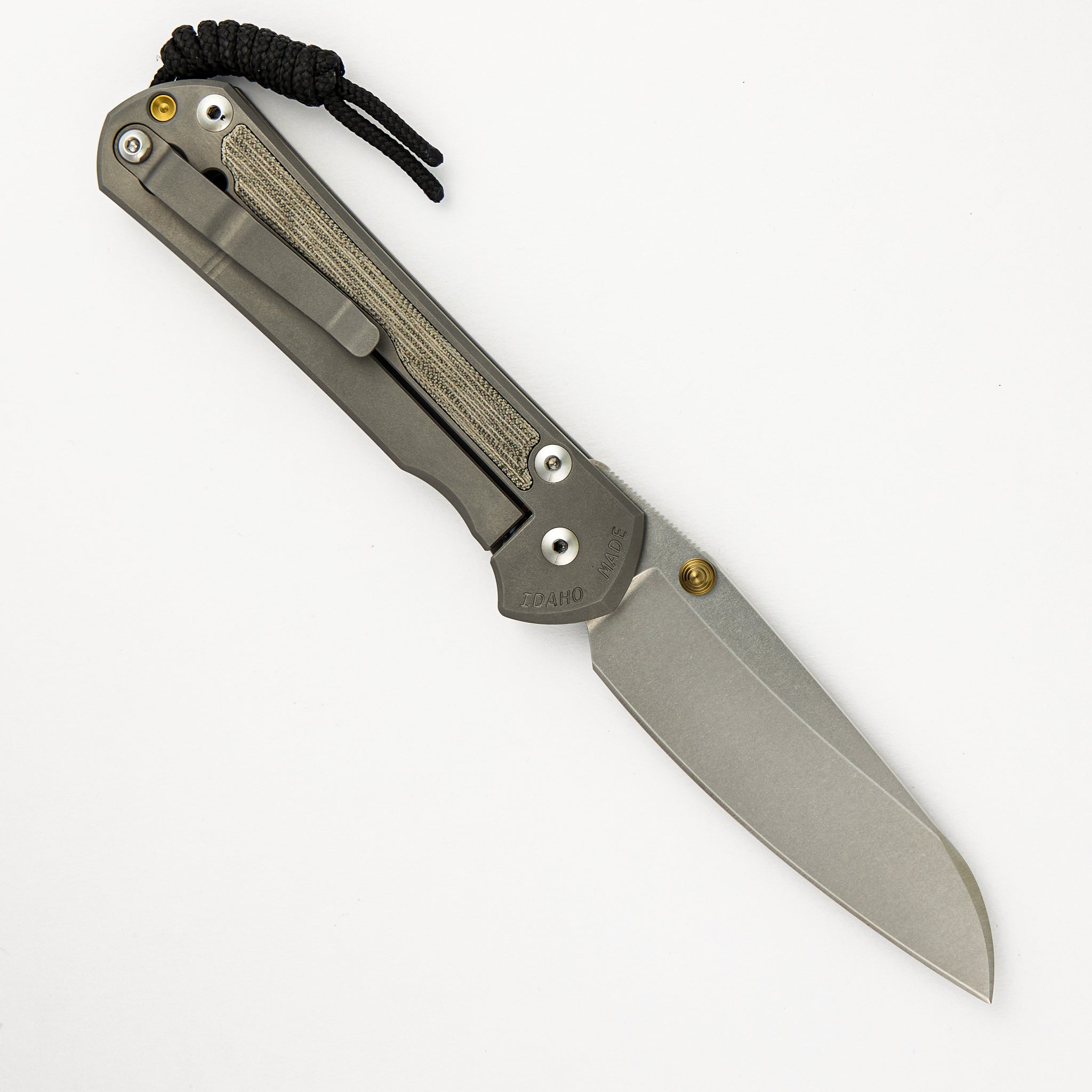 Large Sebenza 31 - Insingo - Green Canvas Micarta - Glass Blasted