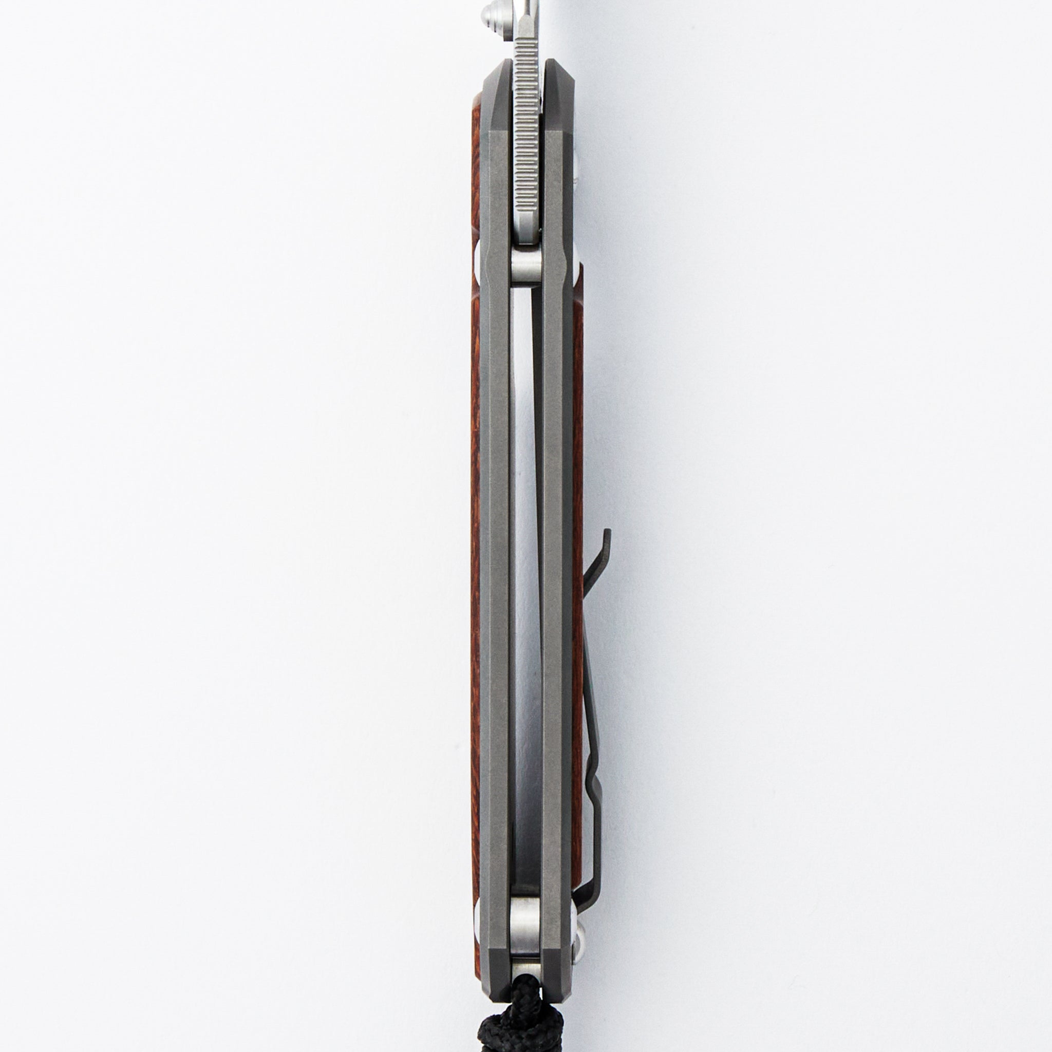 Large Sebenza 31 Annual 2026 - Leopardwood Inlay - Drop Point CPM MagnaCut Blade - Silver Single Thumb Lug