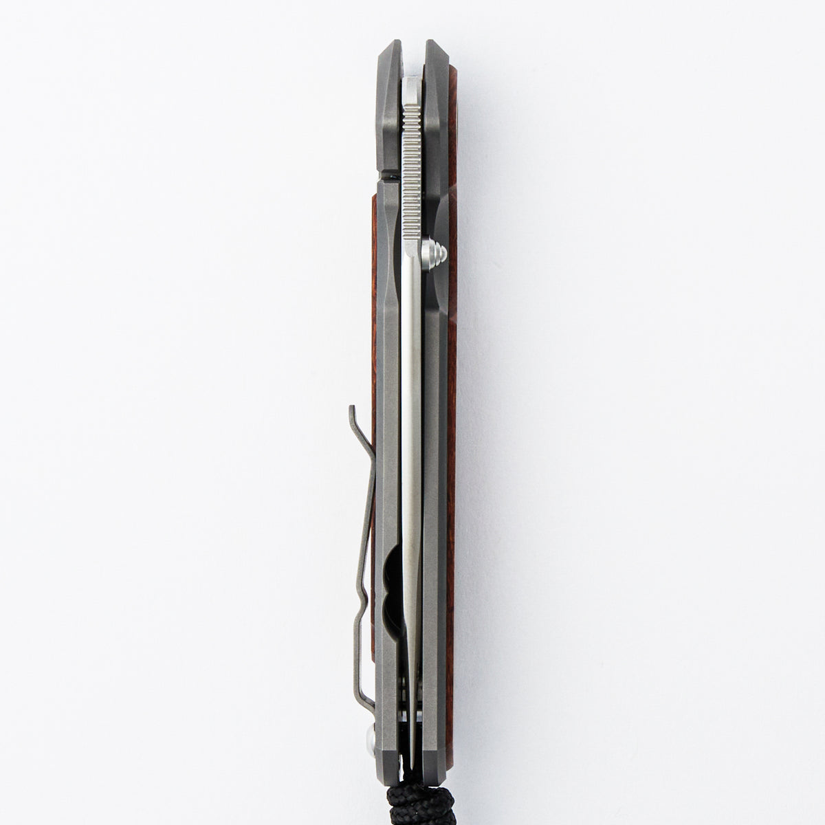 Large Sebenza 31 Annual 2026 - Leopardwood Inlay - Drop Point CPM MagnaCut Blade - Silver Single Thumb Lug