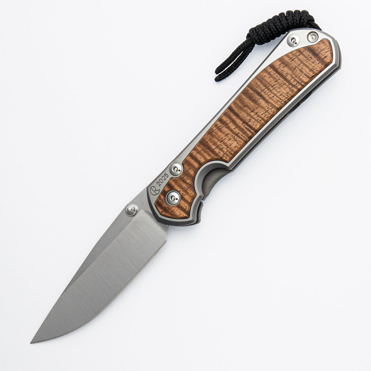 Large Sebenza 31 Annual 2025 - Koa Inlay - Drop Point CPM MagnaCut Blade - Silver Single Thumb Lug