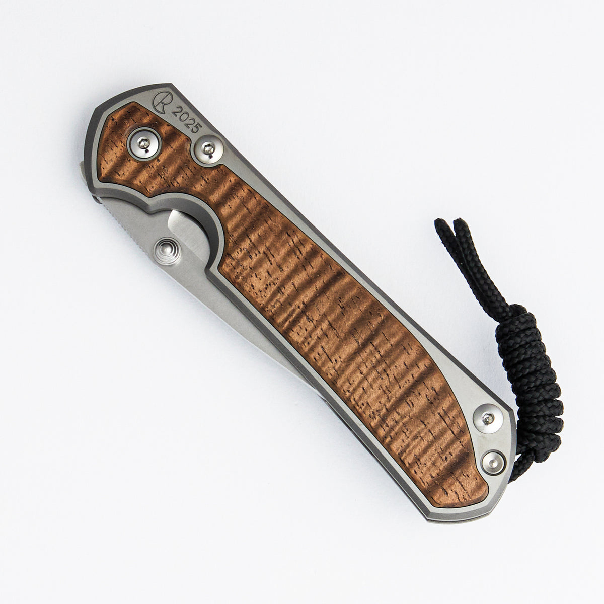 Large Sebenza 31 Annual 2025 - Koa Inlay - Drop Point CPM MagnaCut Blade - Silver Single Thumb Lug
