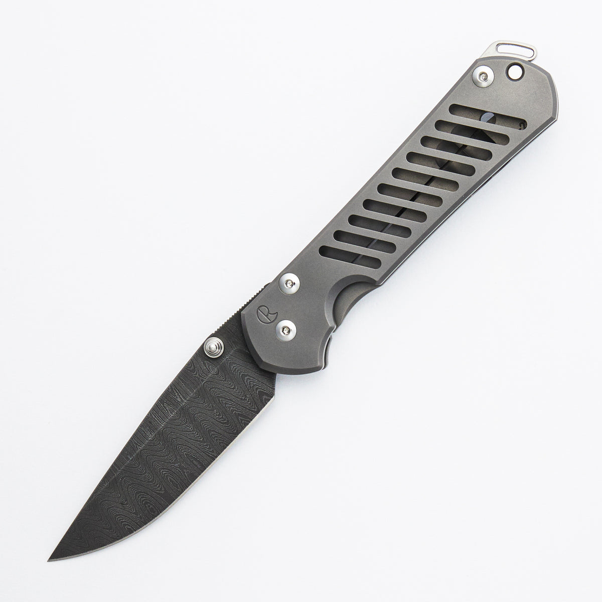 Large Sebenza 31 - Ladder Blade - Glass Blasted - Silver Hardware - Silver Double Thumb Lugs - Aftermarket Modifications By Cap City
