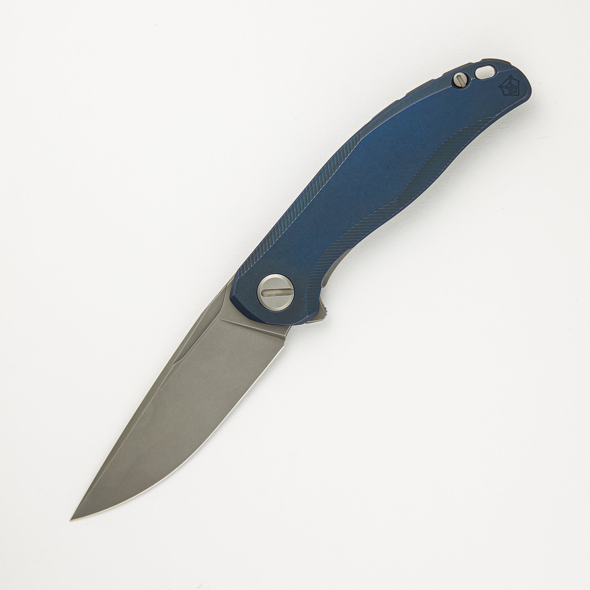 Shirogorov Stellar – Blue Titanium Handle – M390 Blade – MRBS