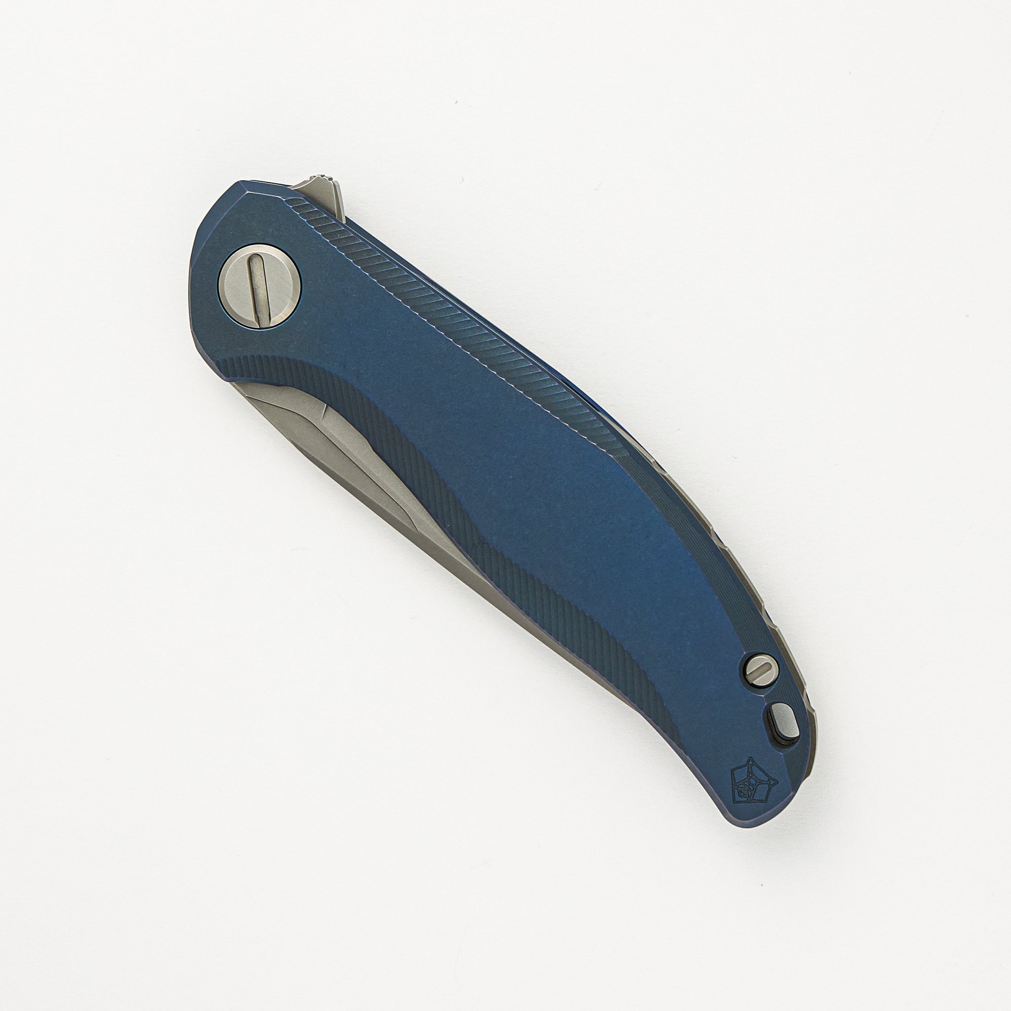 Shirogorov Stellar – Blue Titanium Handle – M390 Blade – MRBS