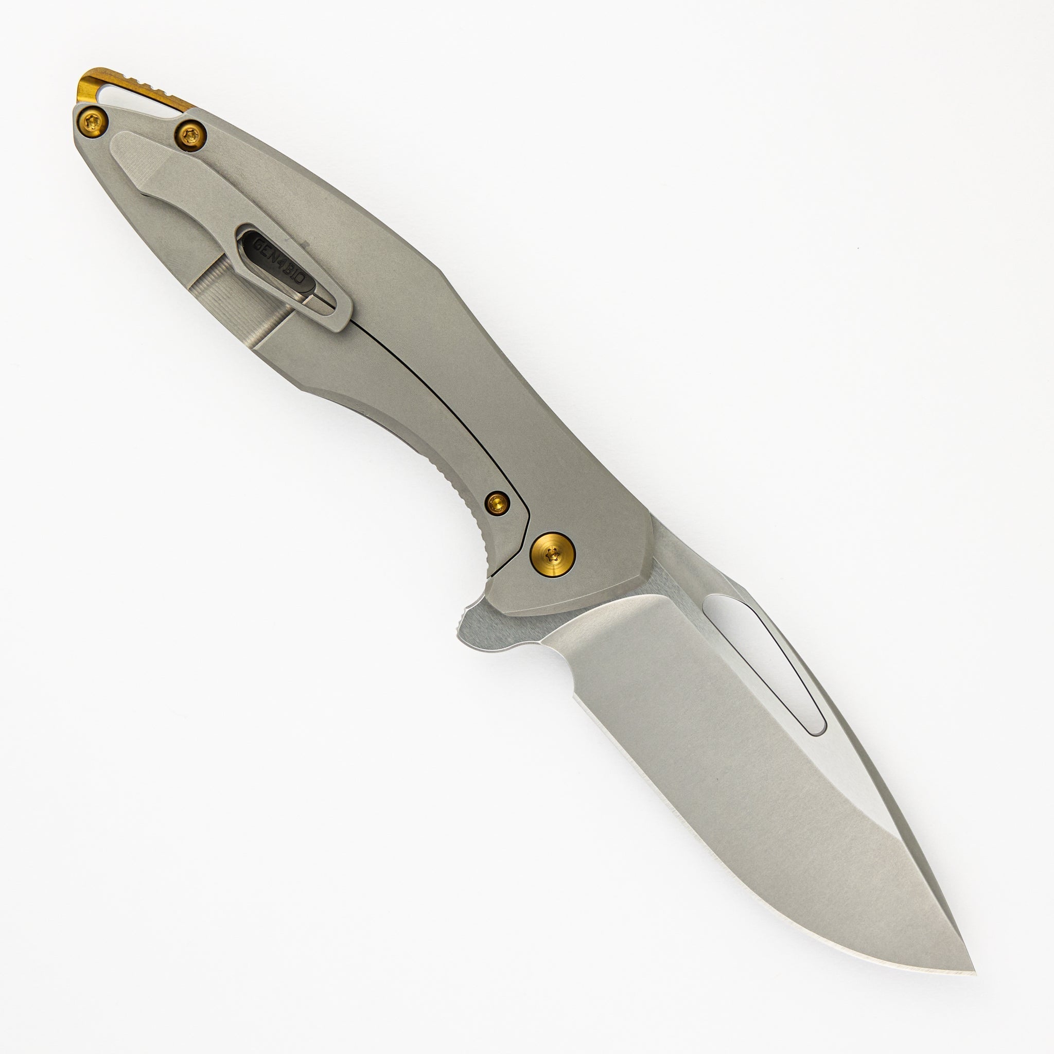 Koenig Arius - Smooth Titanium Handle - 20CV Blade