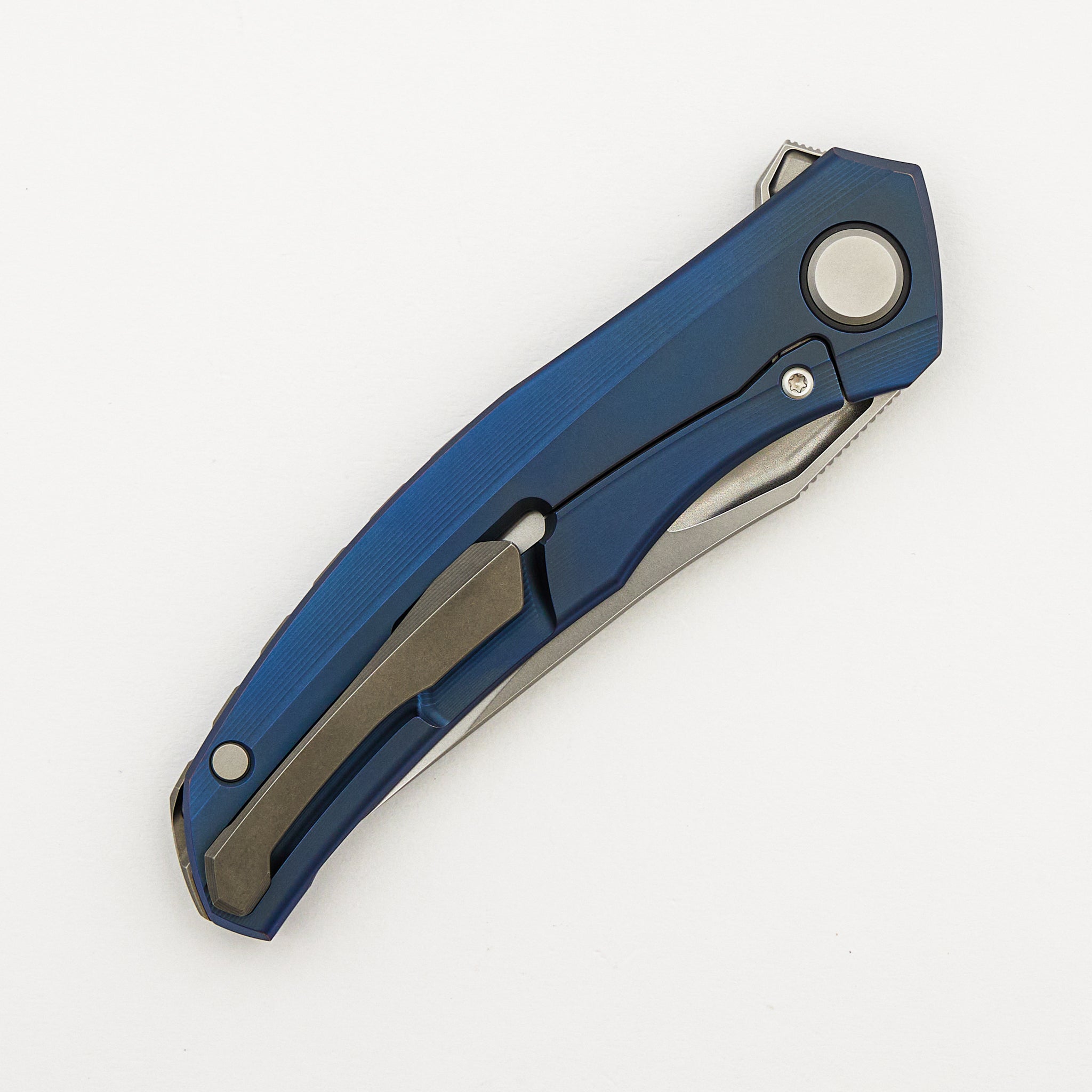 Quantum - Blue Titanium Handle - M390 Blade - MRBS
