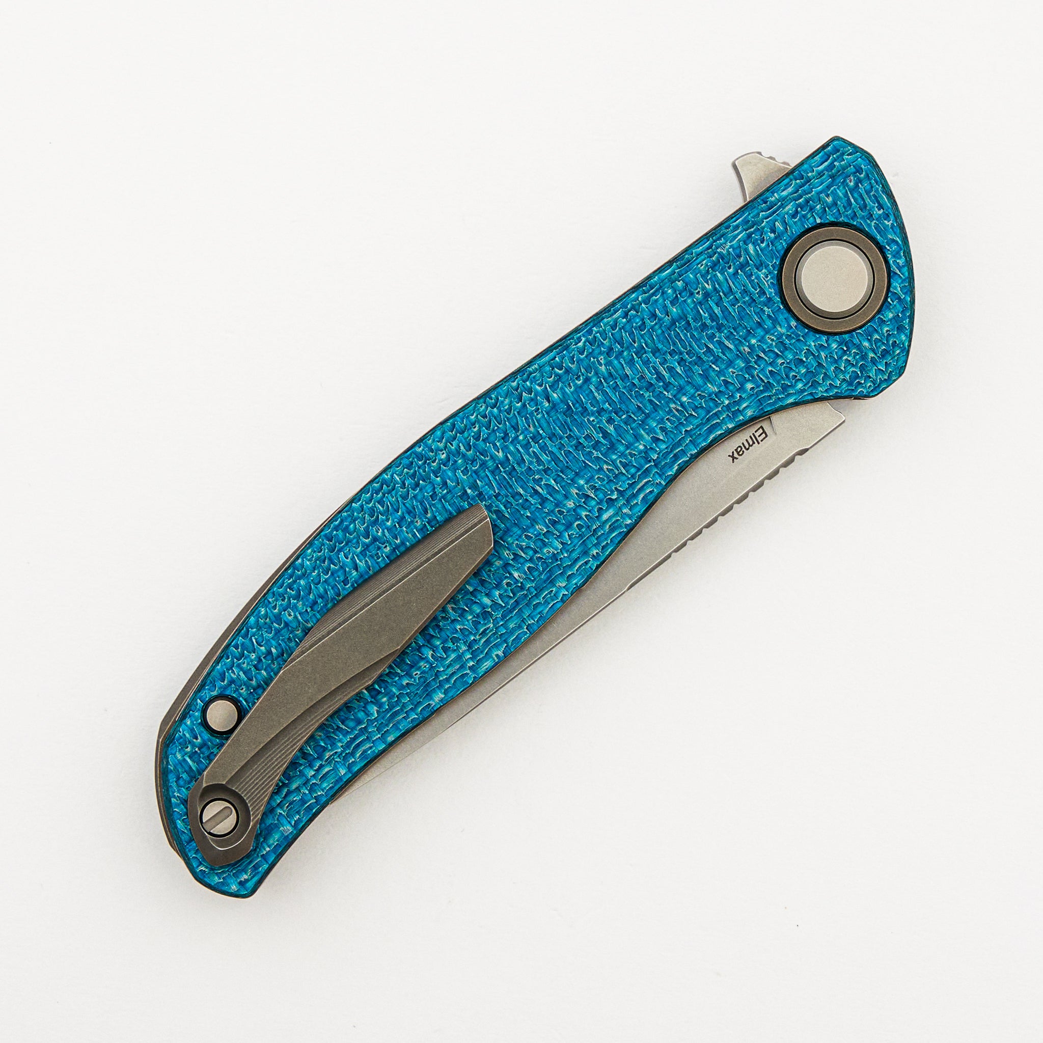 F3 - Elmax Blade - Aquamarine Alutex Handle - MRBS
