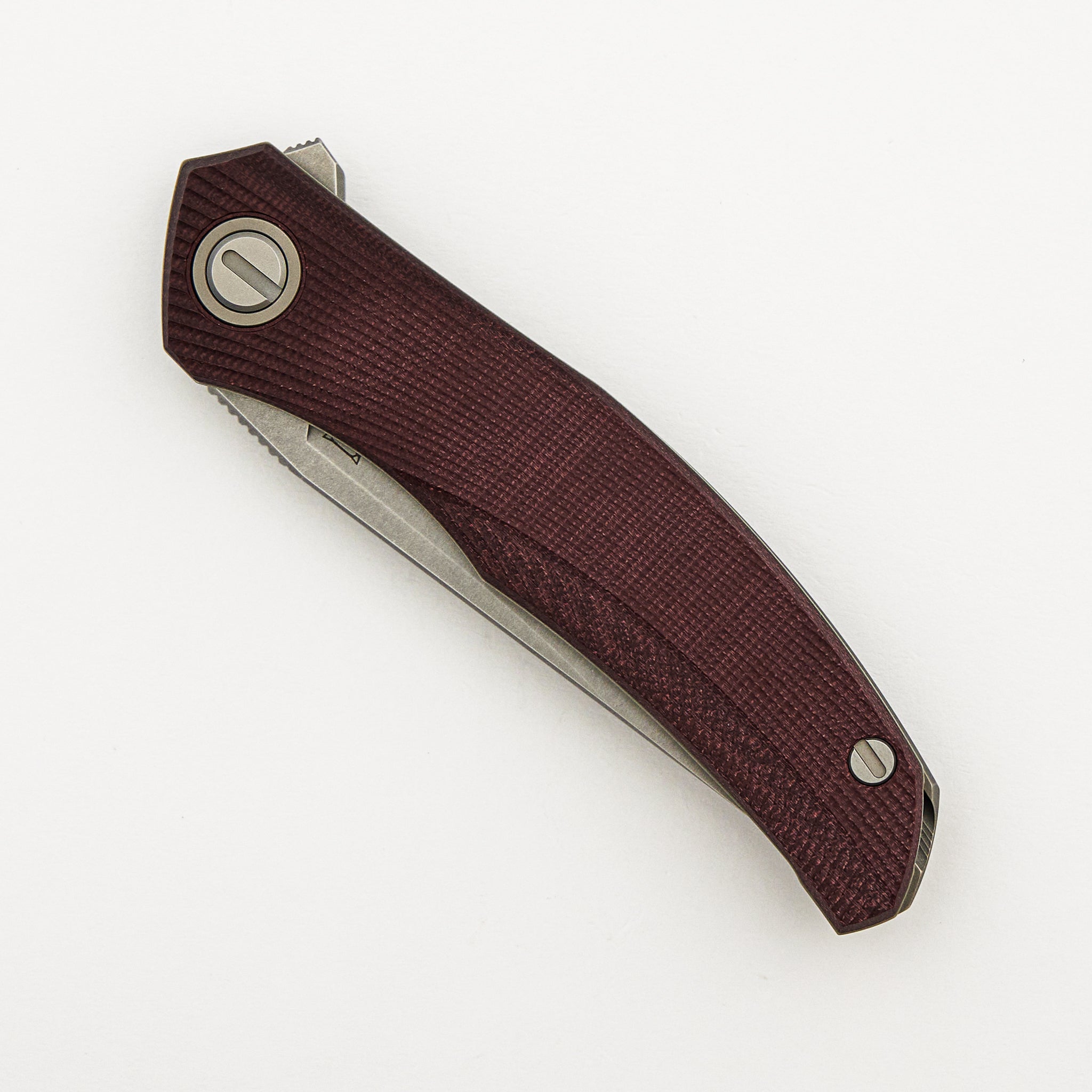 Ursus Q95 - Maroon Micarta Handle - Elmax Blade - MRBS