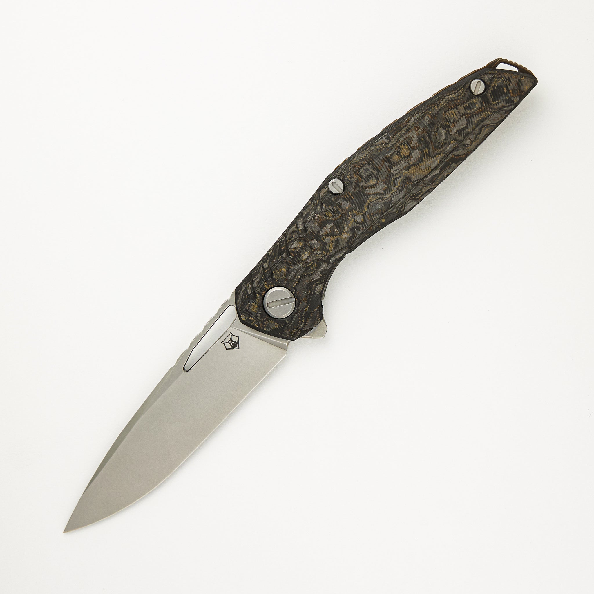 Shirogorov 111 Terrus - Special Edition - "Rare Earth" TechnoCarbo Handle - S90V Blade - MRBS