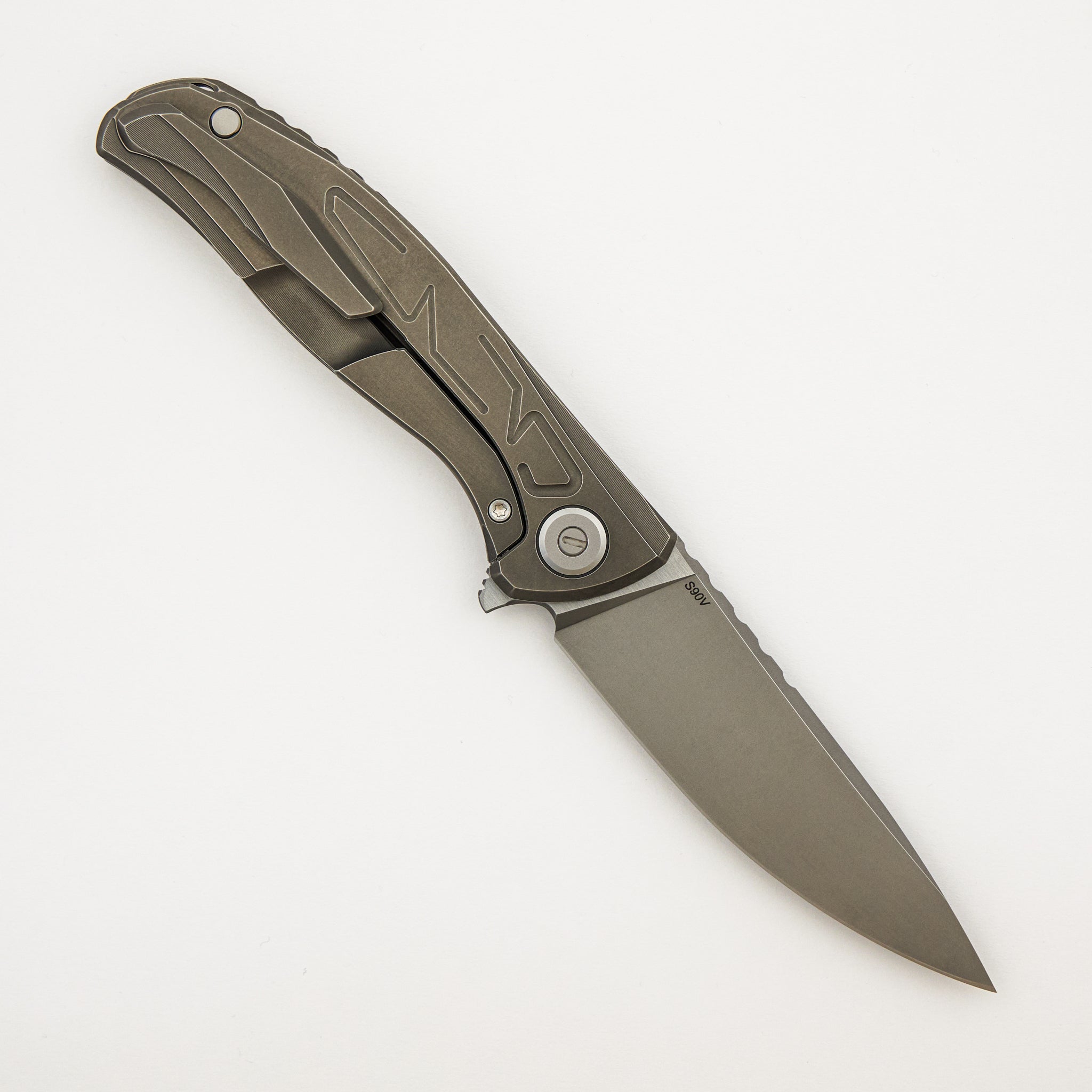 F95 Braces - S90V Blade - Titanium Handle - Washers