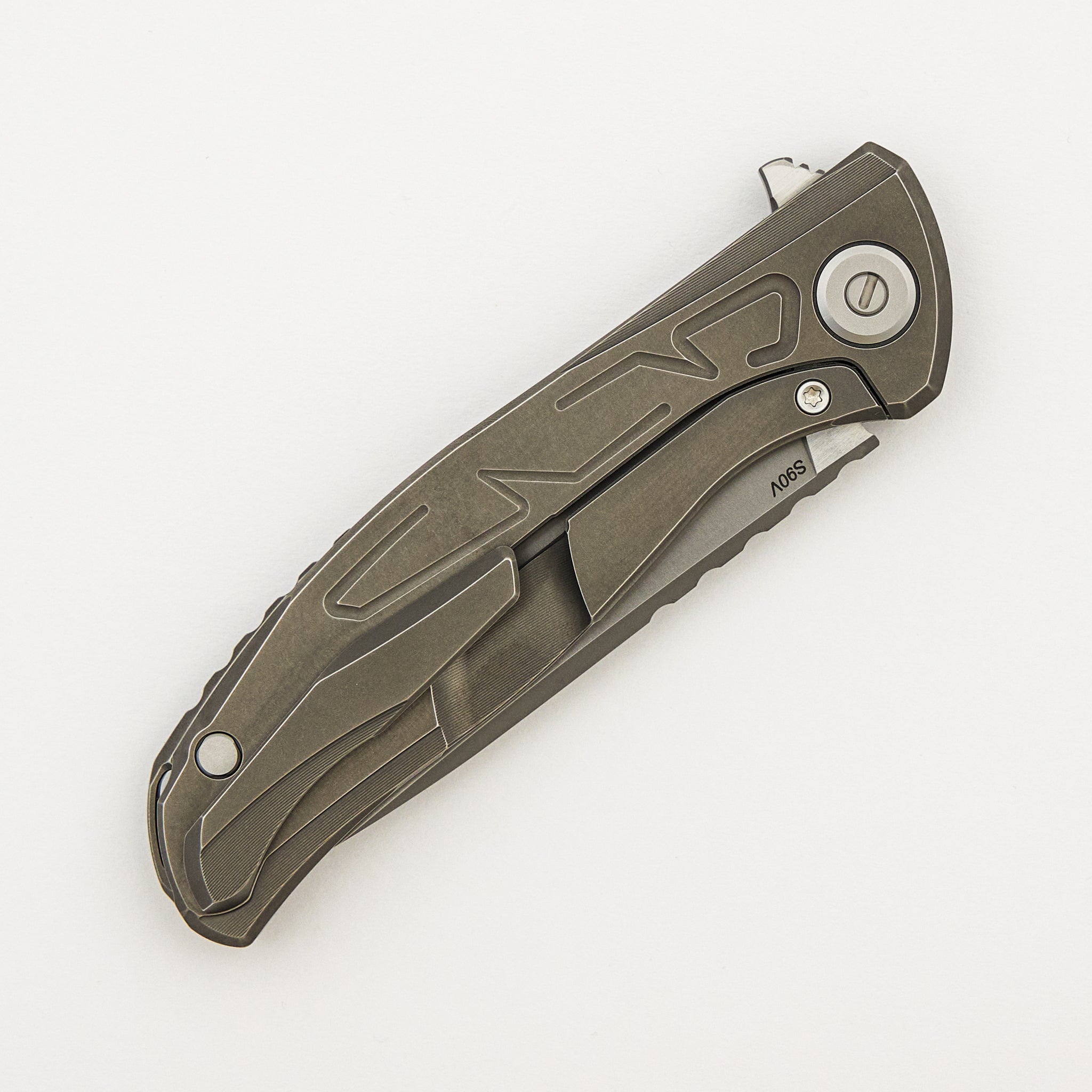 F95 Braces - S90V Blade - Titanium Handle - Washers