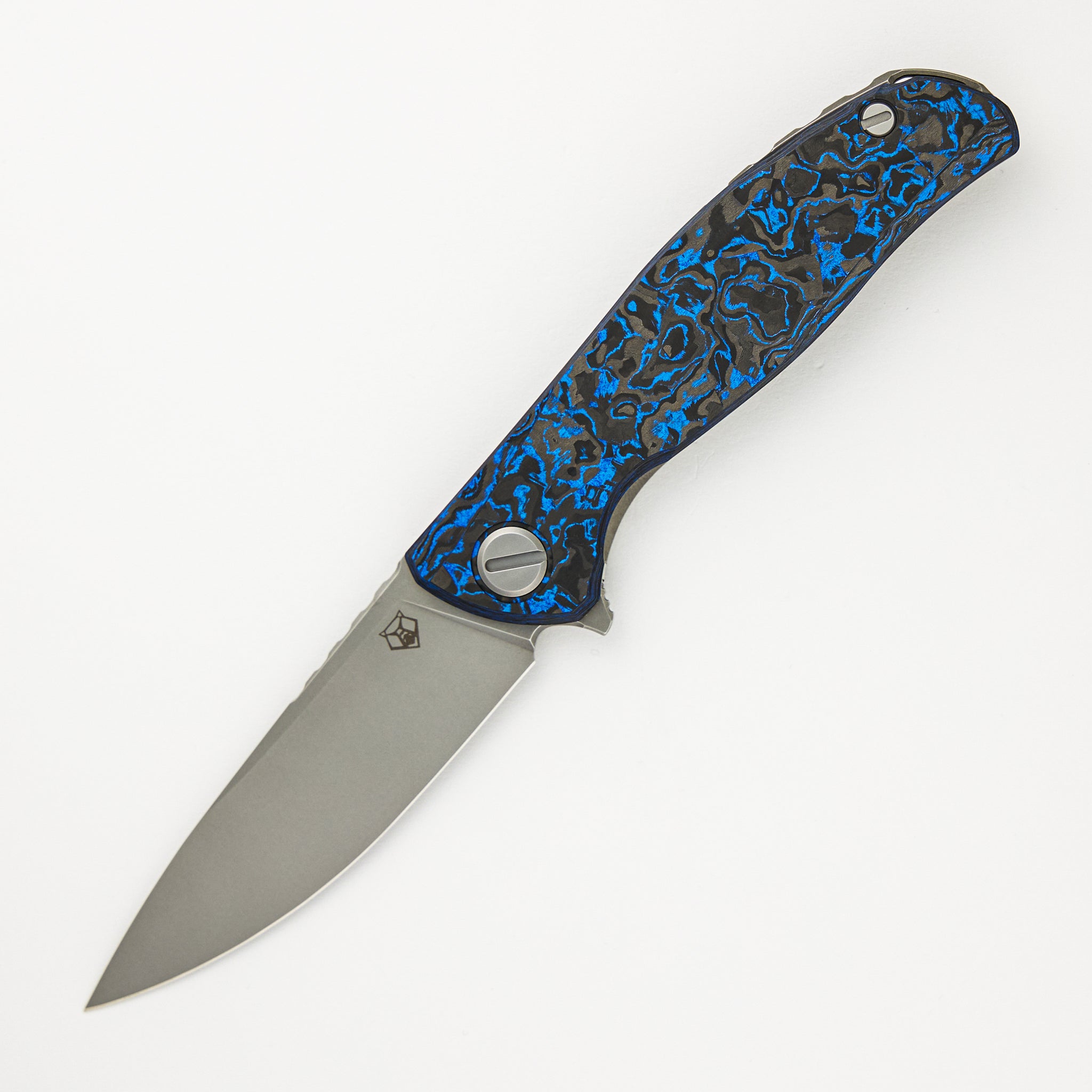 Shirogorov Hati Gen 3 - M390 Blade - Blue TechnoCarbo - MRBS