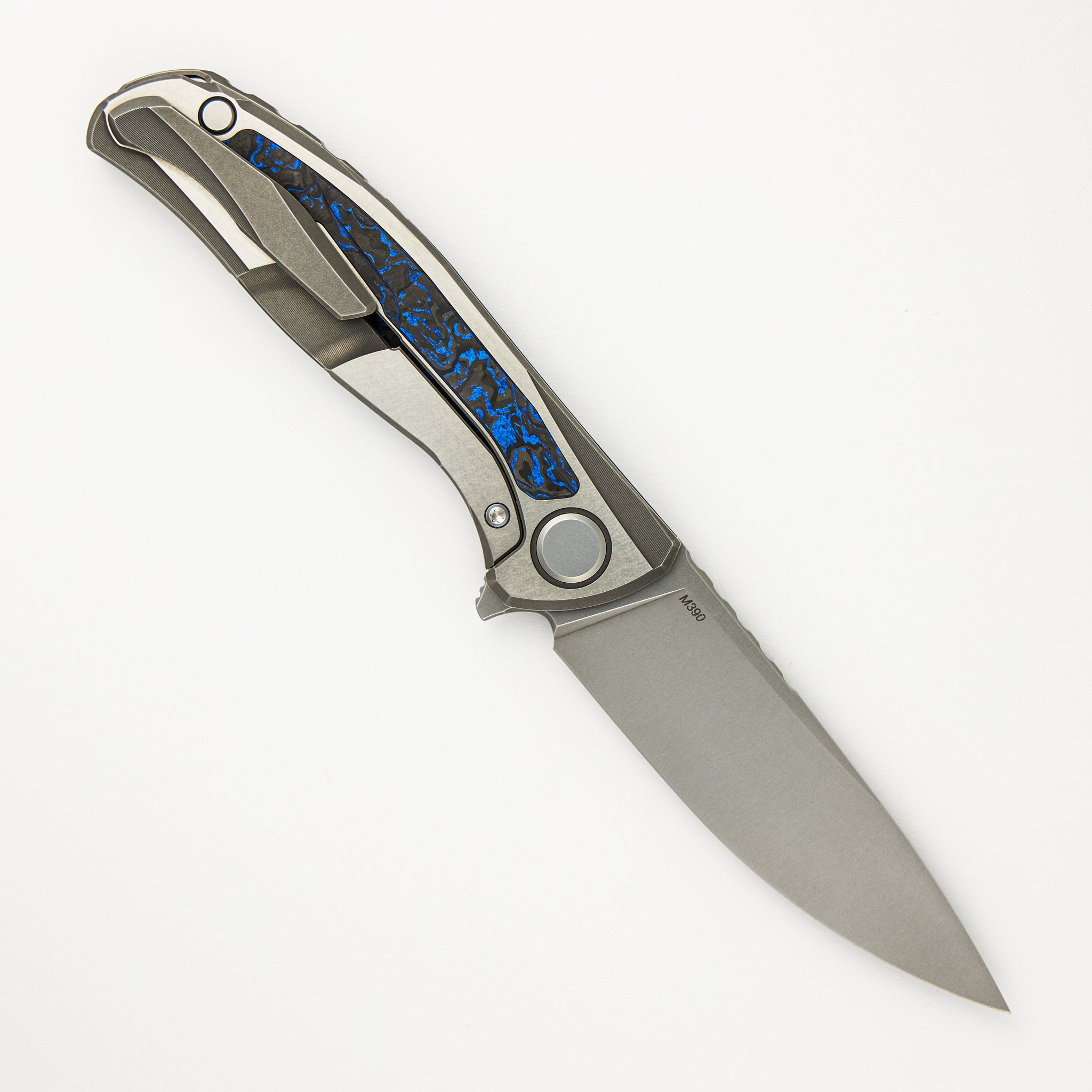 Shirogorov Hati Gen 3 - M390 Blade - Blue TechnoCarbo - MRBS