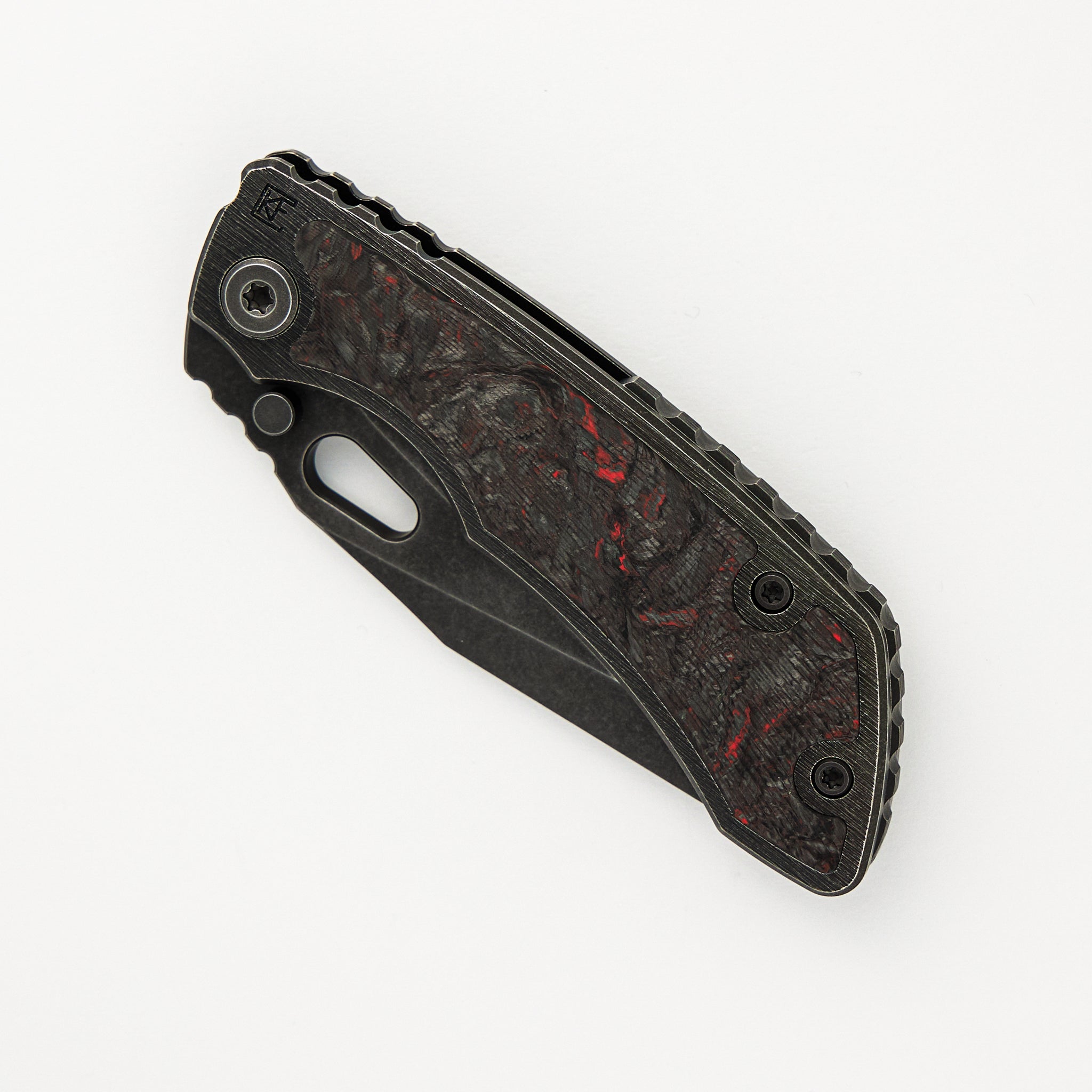 Custom Knife Factory / Jon Sorensen Design Evo-4 / Evo-T - S90V - Carbon Fiber Inlays #348