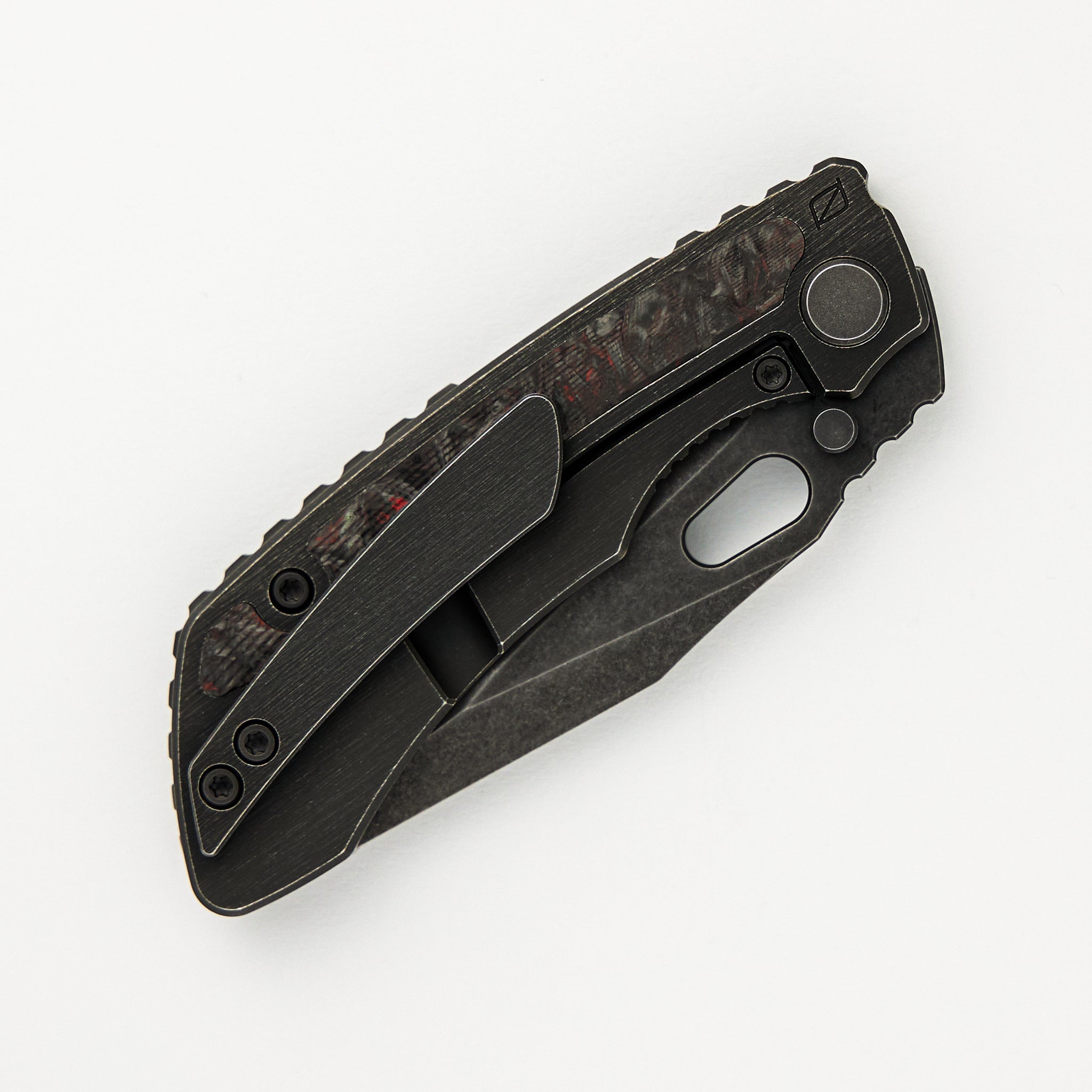 Custom Knife Factory / Jon Sorensen Design Evo-4 / Evo-T - S90V - Carbon Fiber Inlays #348