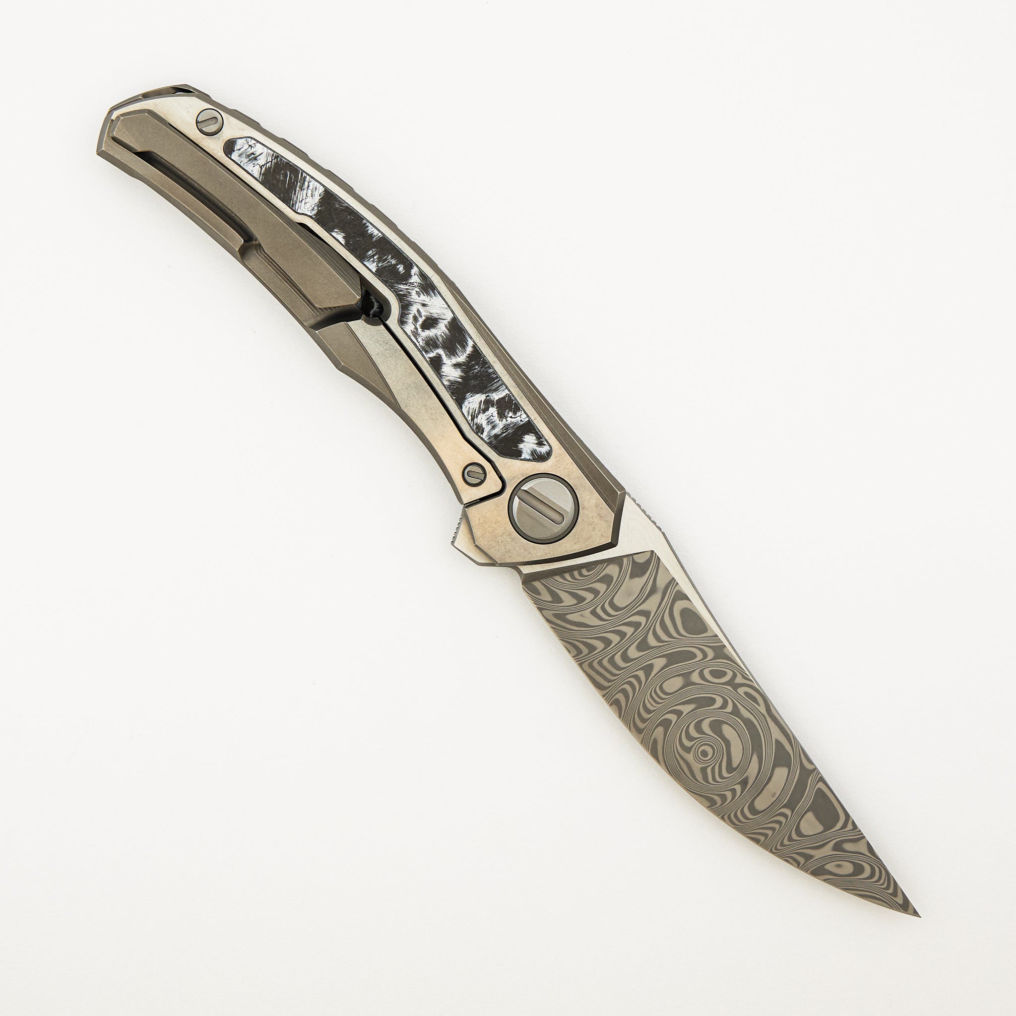 Quantium WKM - Titanium/White CarboTi Handle - ZDI-E Blade - MRBS