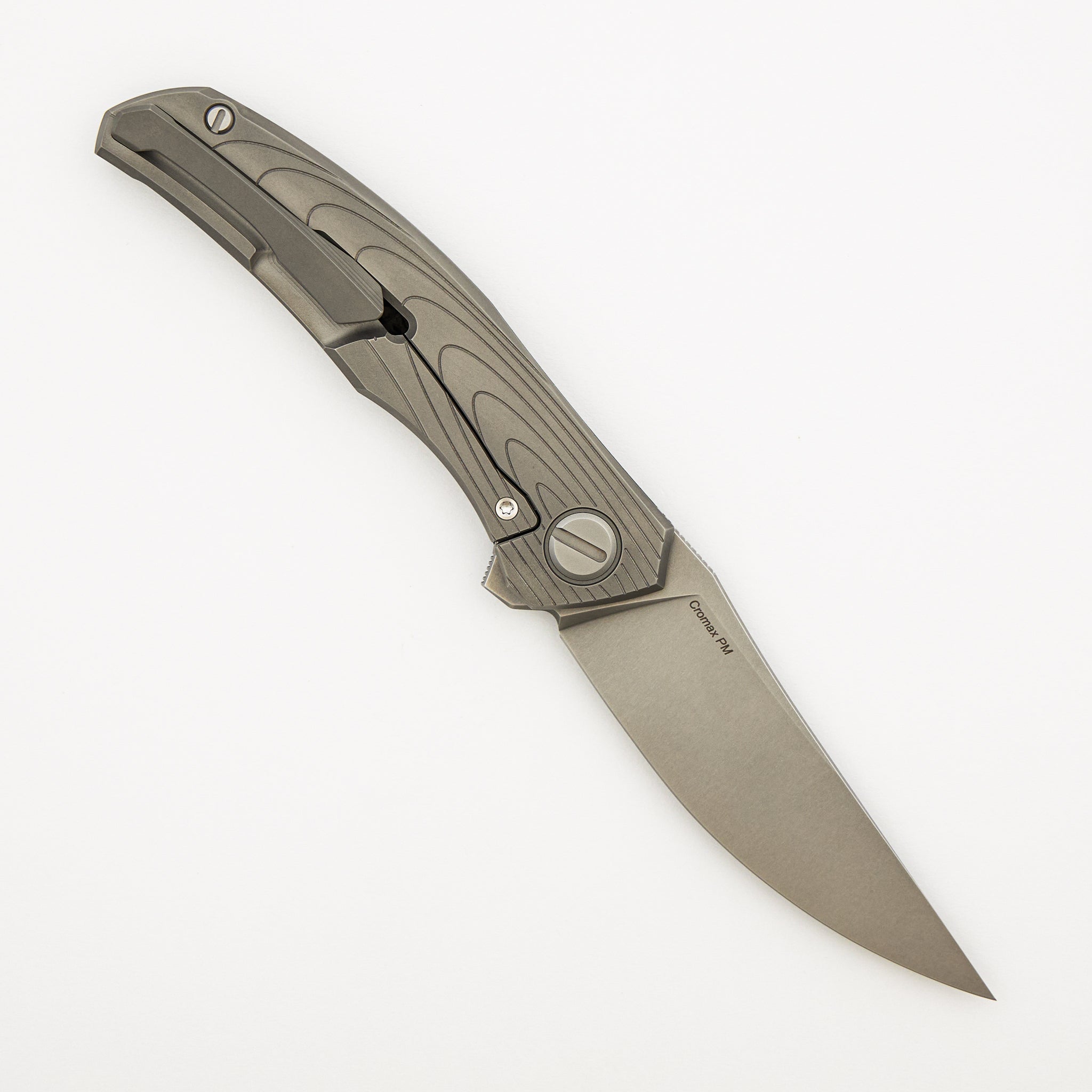 Shirogorov Knives / Igor Oleinikov Quantium Carbon Fiber “Solar System” – Cromax PM Blade – MRBS