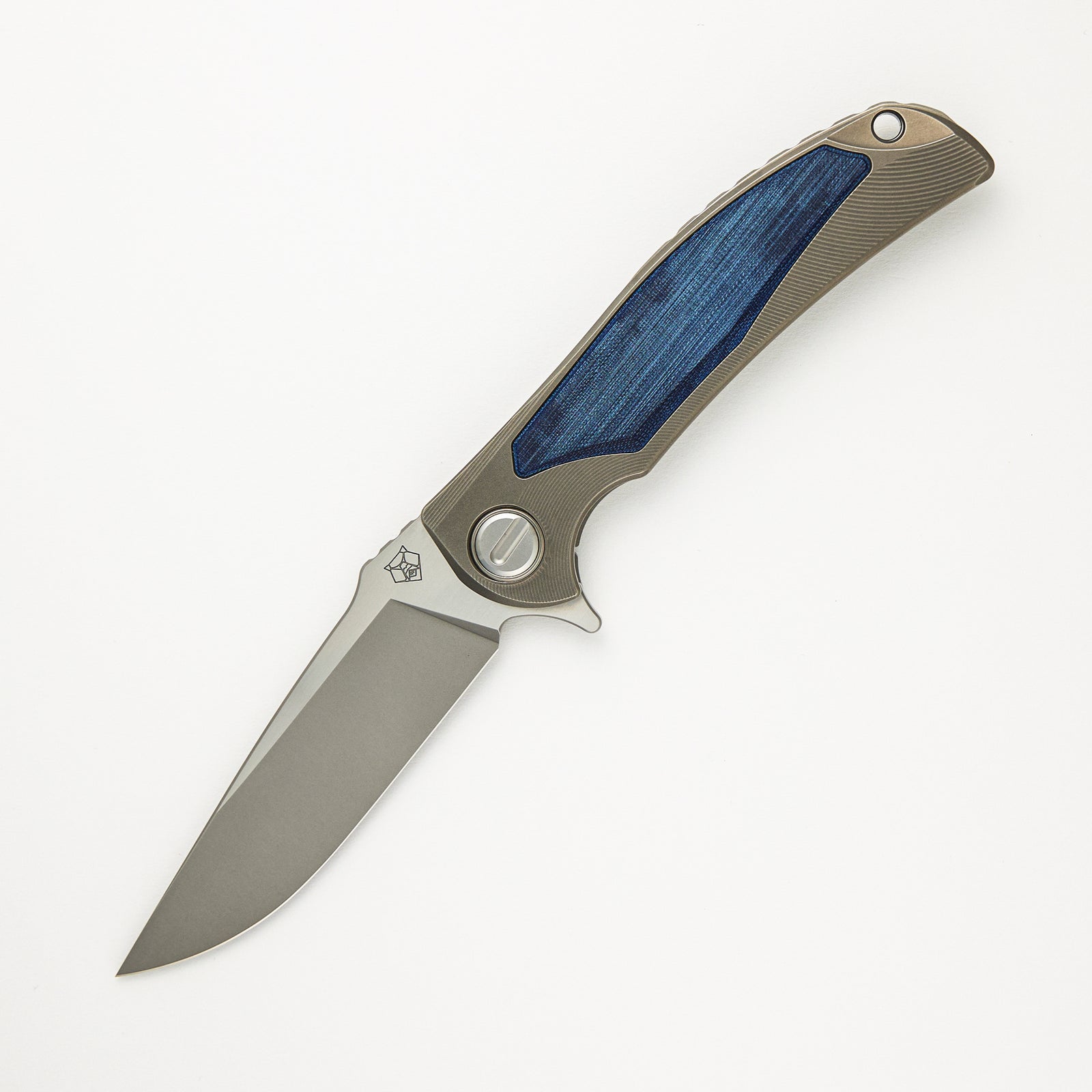 "Limited Edition" Denim Overkill - S90V Blade - Titanium Handle W/ Jeans Micarta Inlays - SRRBS (RJ Martin Design)
