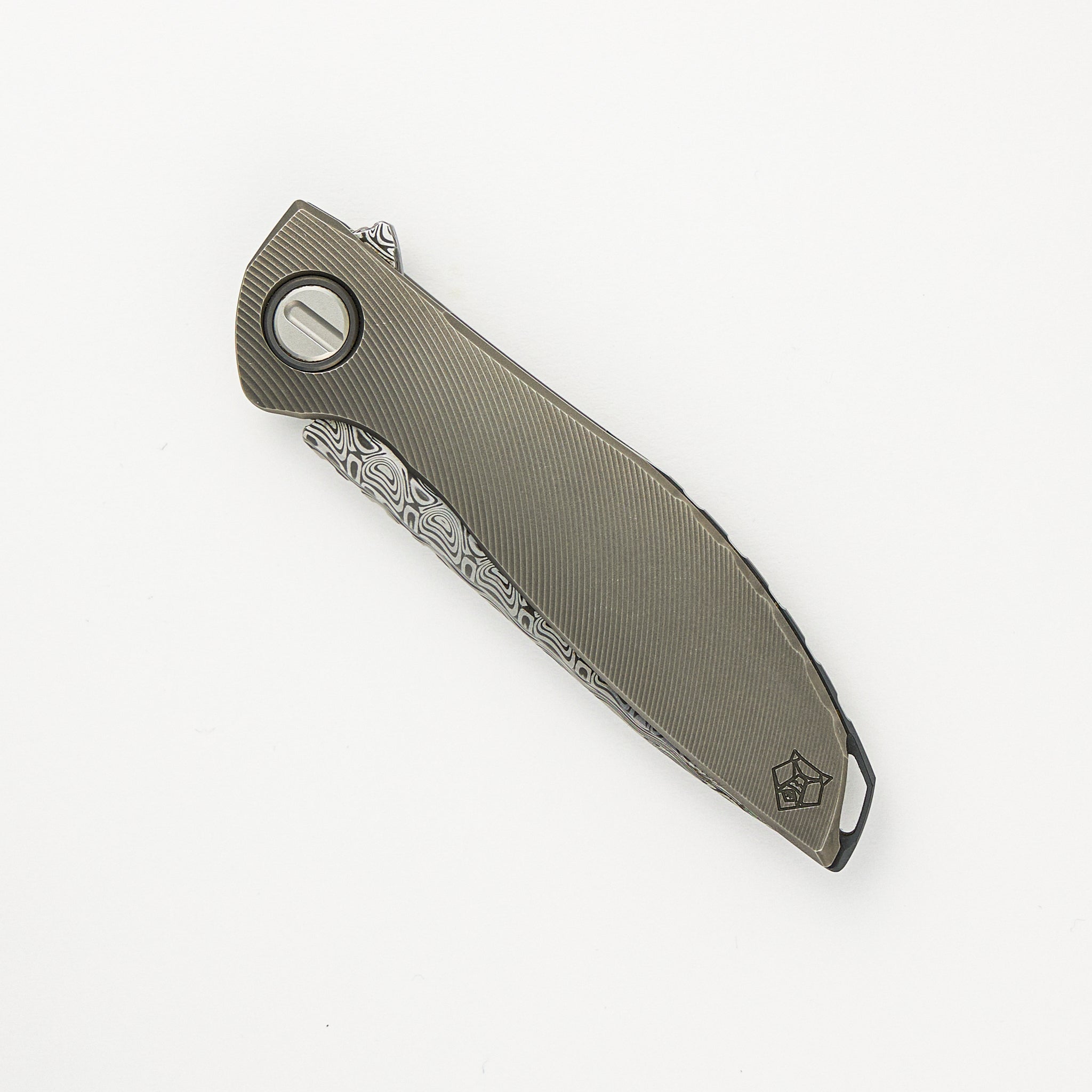 Shirogorov NeOn Custom Division - Titanium Handle - Damasteel Blade - RBS