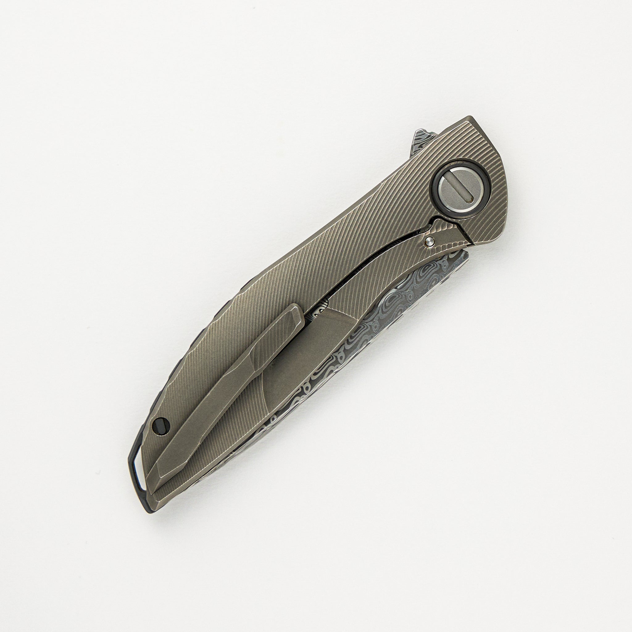 Shirogorov NeOn Custom Division - Titanium Handle - Damasteel Blade - RBS