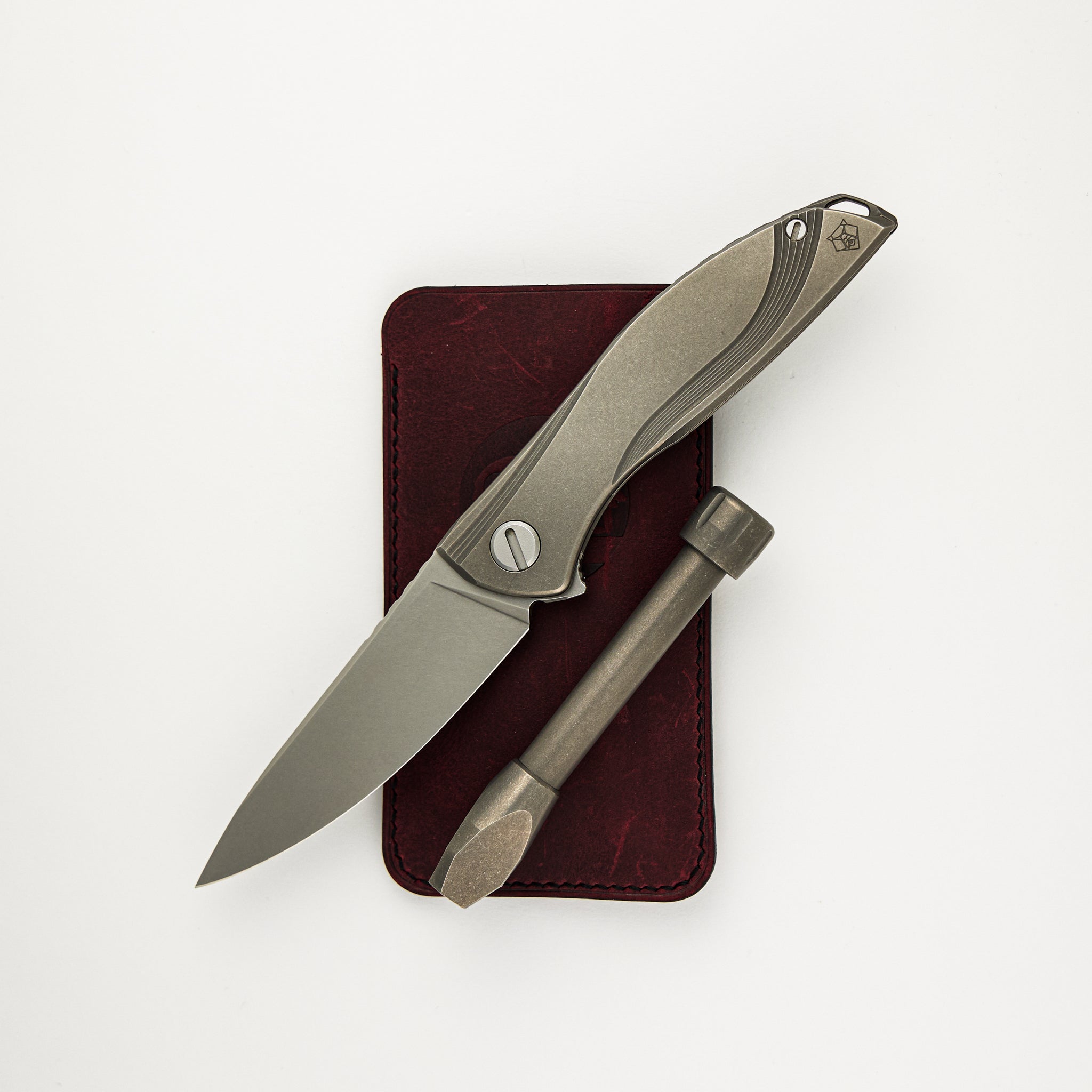 Shirogorov Neon Retro - CCKS 2019 Show Exclusive Set - Titanium Bit Driver - Cova Design Leather Pouch