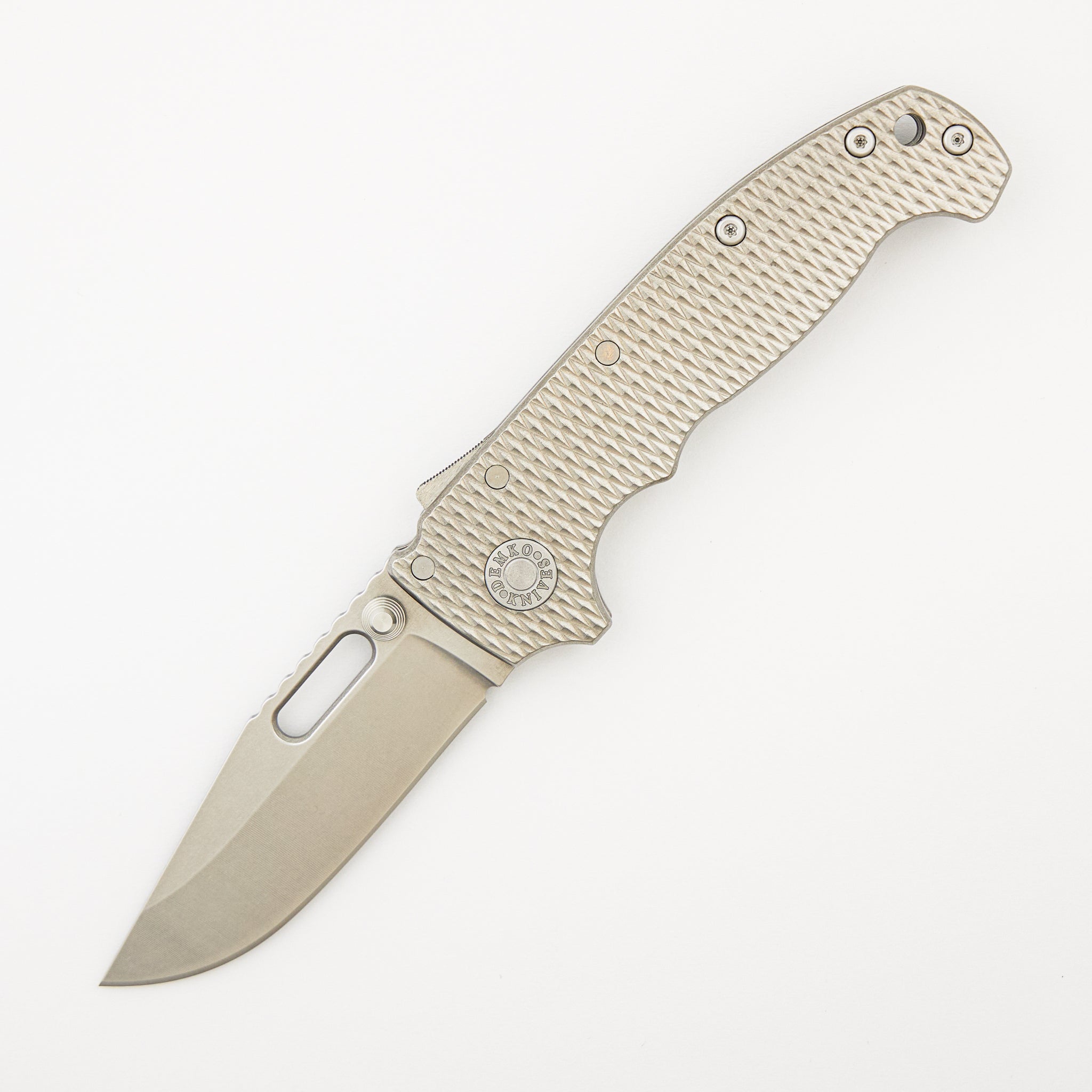 AD20S - CPM-S90V Blade - Textured Titanium Handle