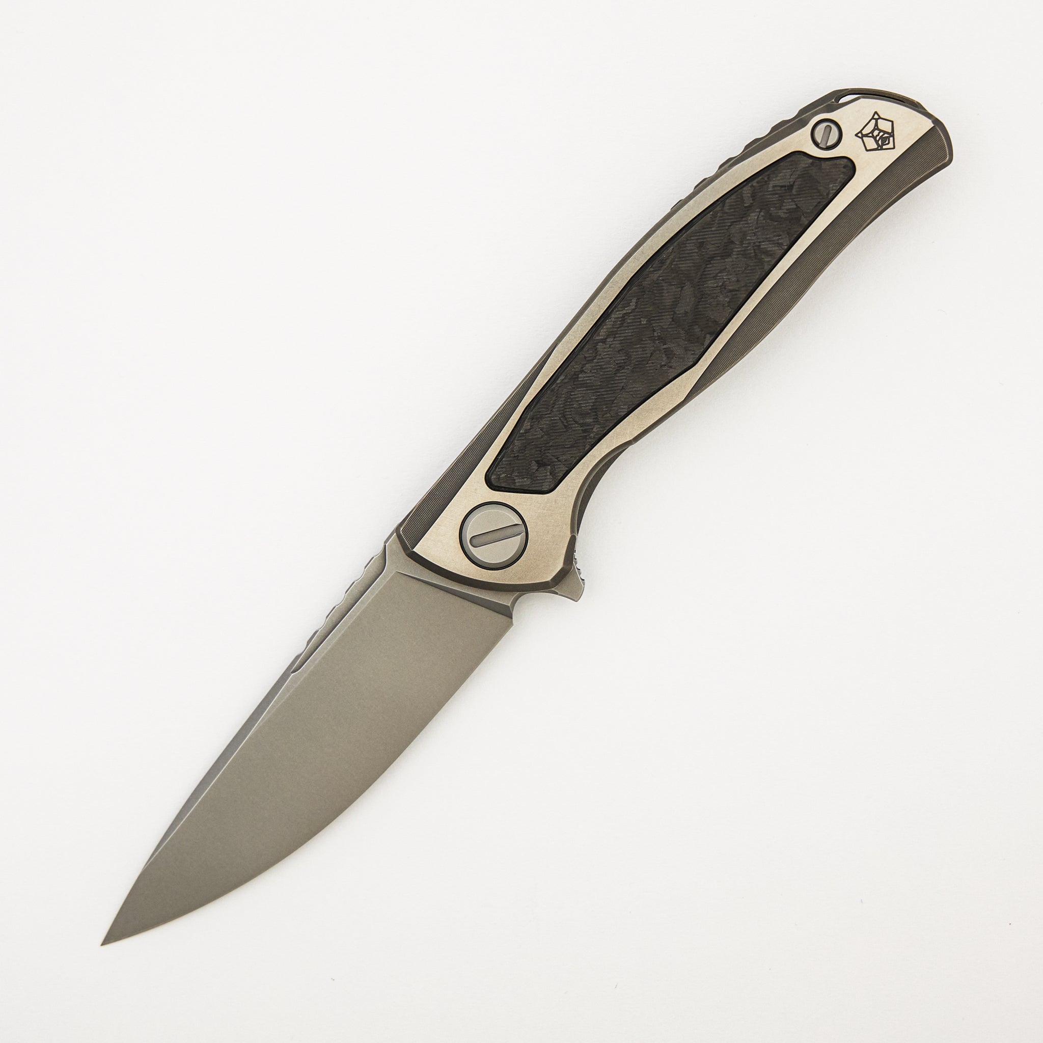 F95NL Gen. 5 - M390 Blade - Titanium Handle - Black TechnoCarbo Inlays - MRBS