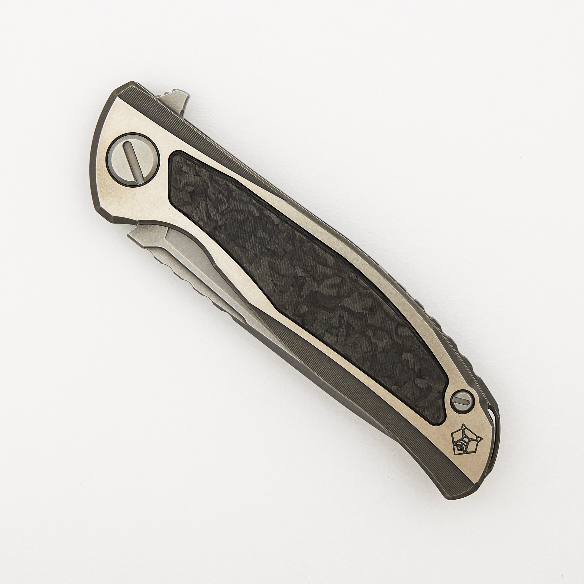 F95NL Gen. 5 - M390 Blade - Titanium Handle - Black TechnoCarbo Inlays - MRBS