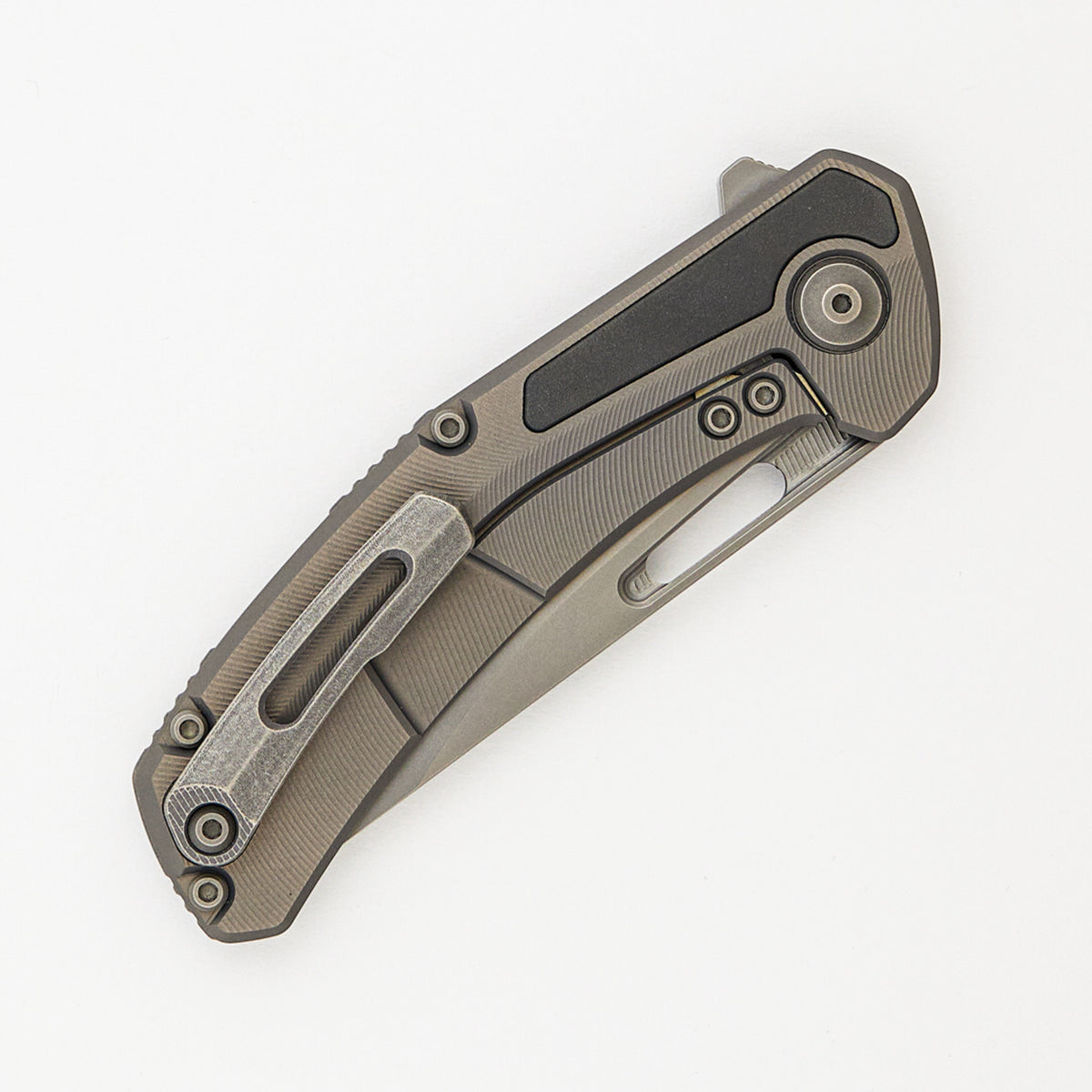 Archer - Feathered Titanium Handle - Zirconium Inlays - MagnaCut Blade