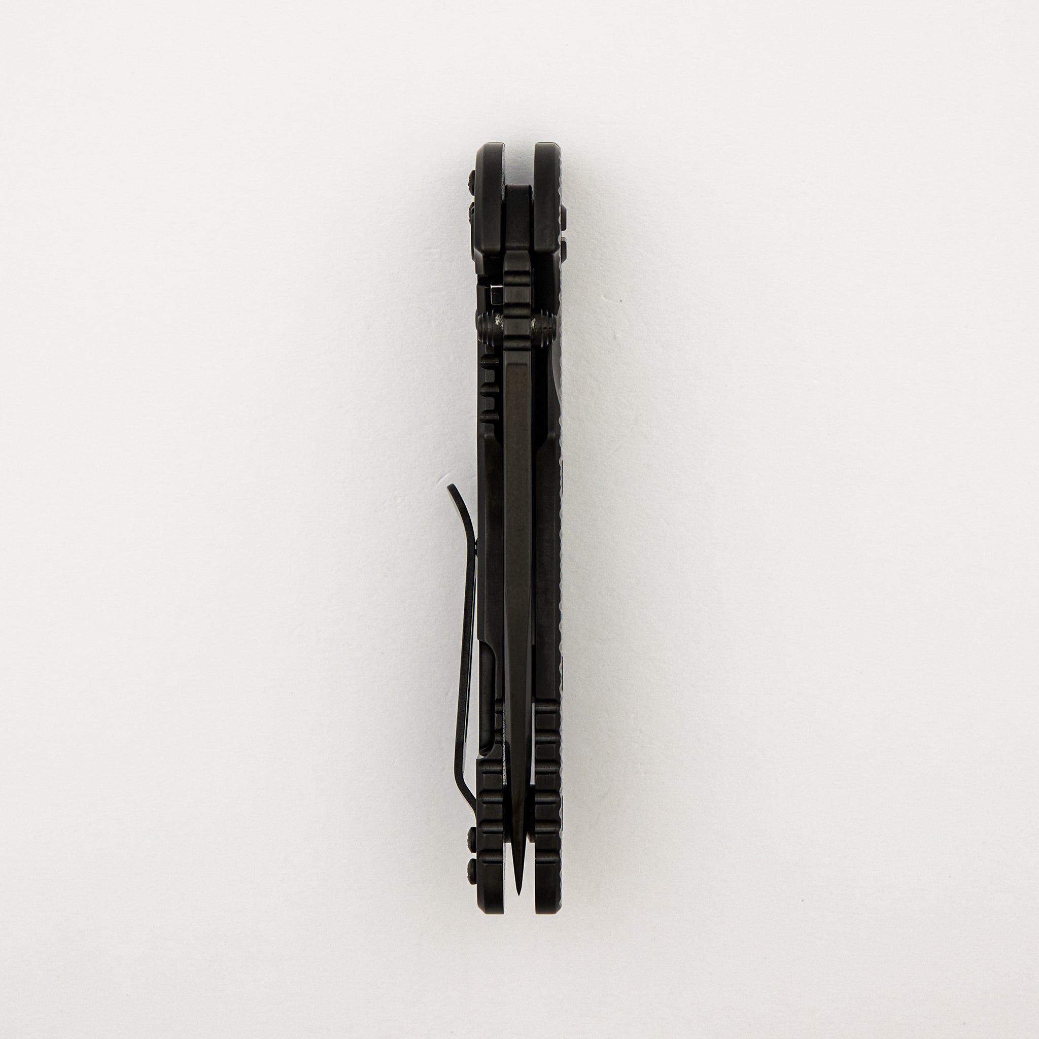 XM-18 3.5" - Non Flipper - Fullered Spear M390 Blade - DLC Black Titanium Handle