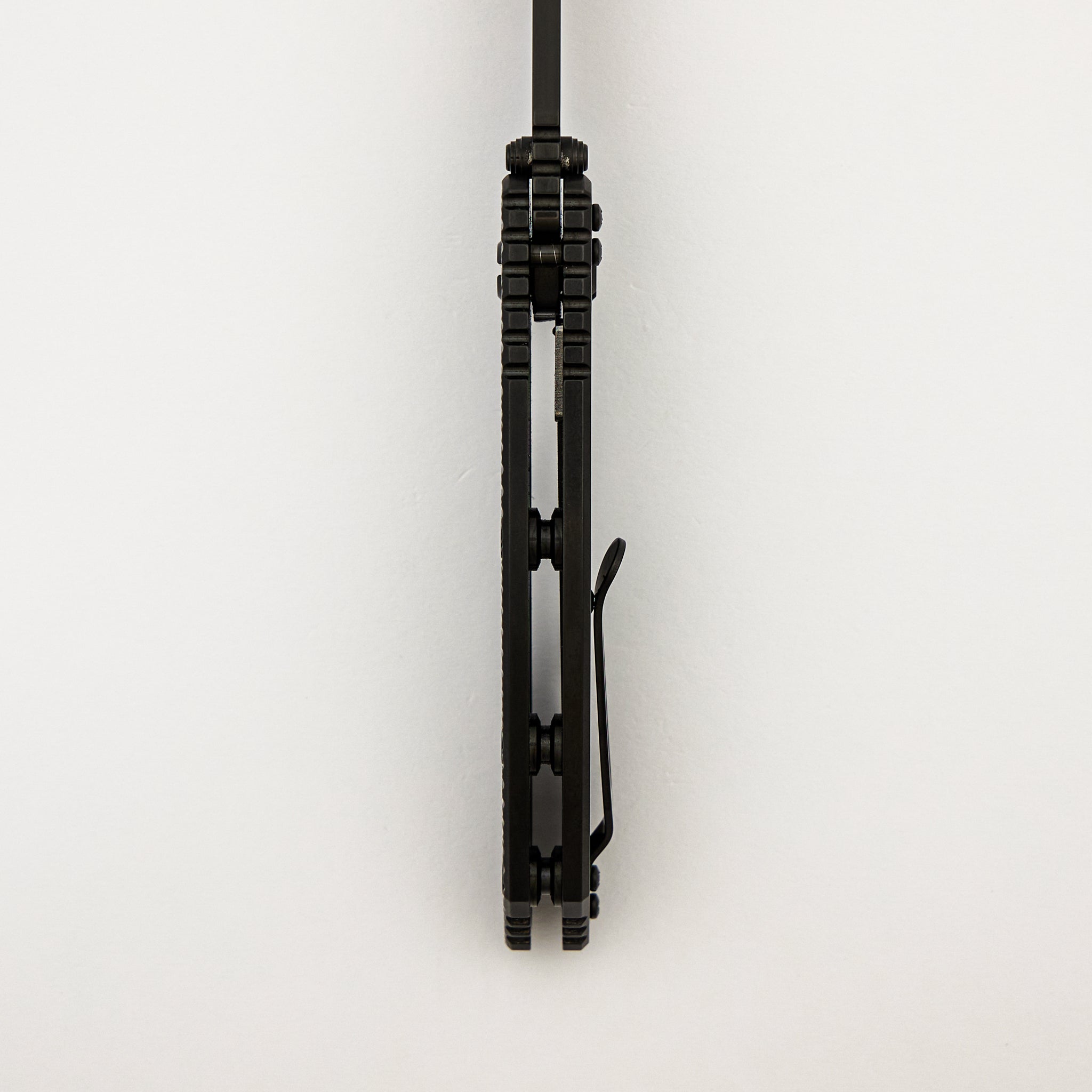 XM-18 3.5" - Non Flipper - Fullered Spear M390 Blade - DLC Black Titanium Handle