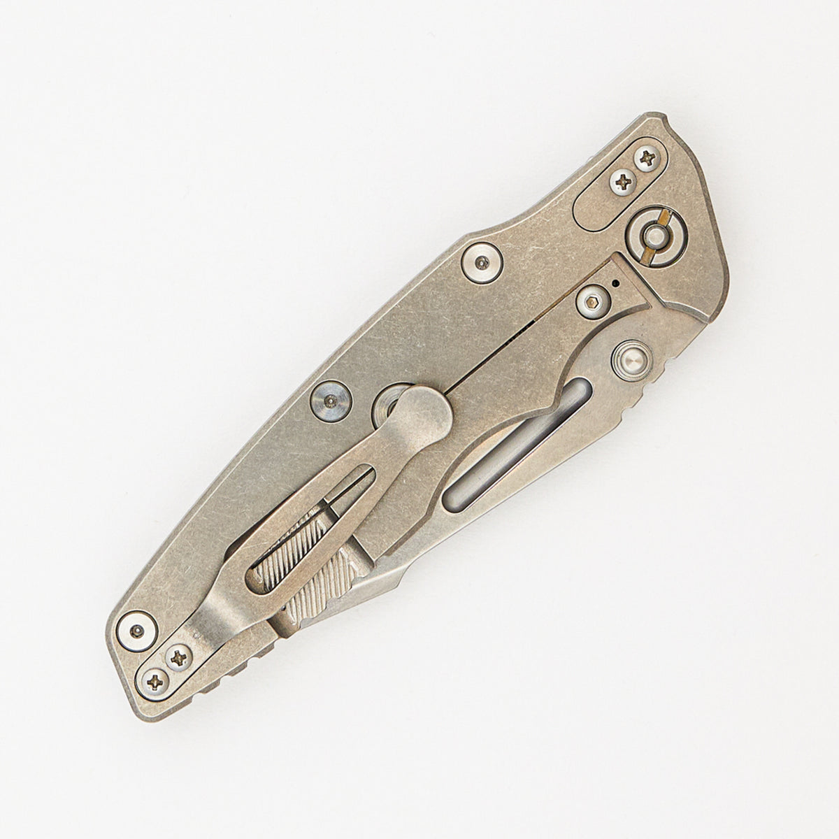 Eklipse 3.5" - MagnaCut Skinny Fullered Harpoon Spearpoint - Tri-Way - Stonewash