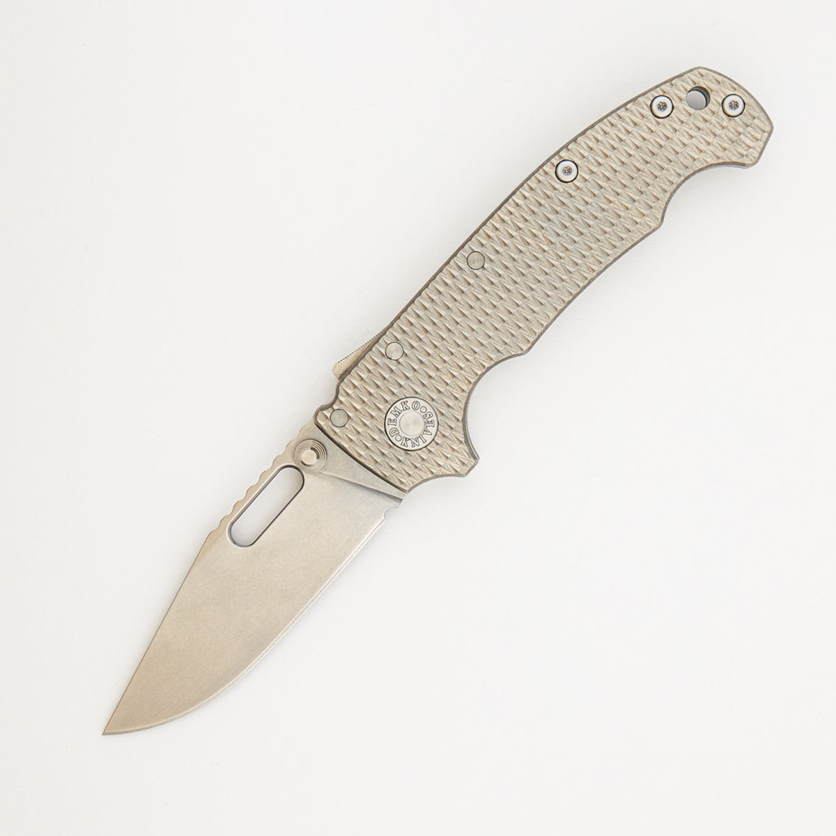 AD20I Slim - Nitro-X7 Clip Point Blade - Textured Titanium K1 Handle