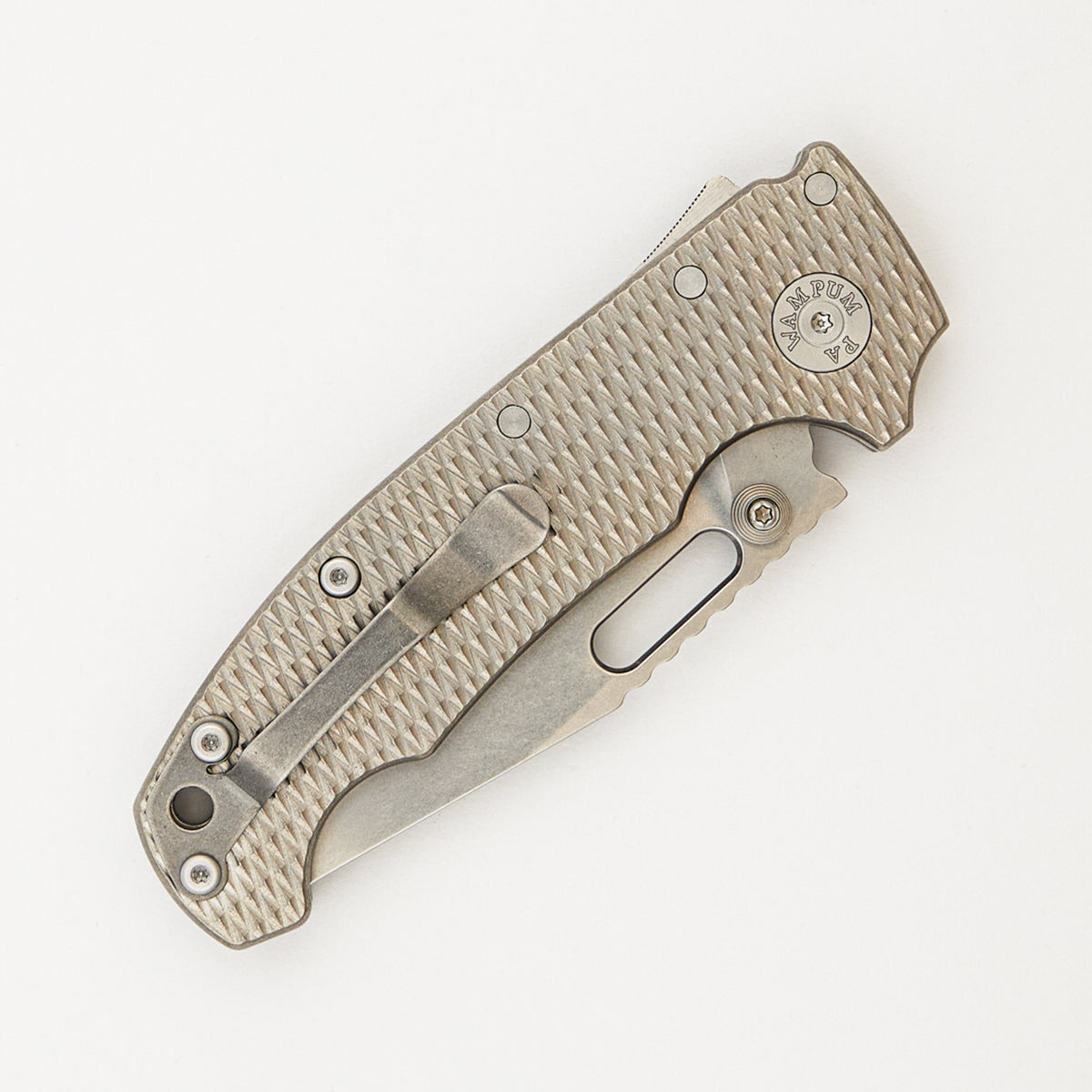 AD20I Slim - Nitro-X7 Clip Point Blade - Textured Titanium K1 Handle