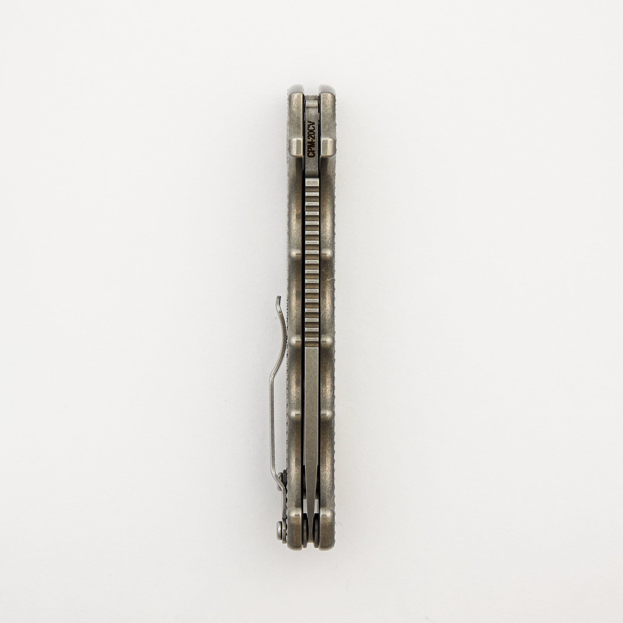 AD20S - CPM-20CV Kopis Blade - Textured Titanium Handle