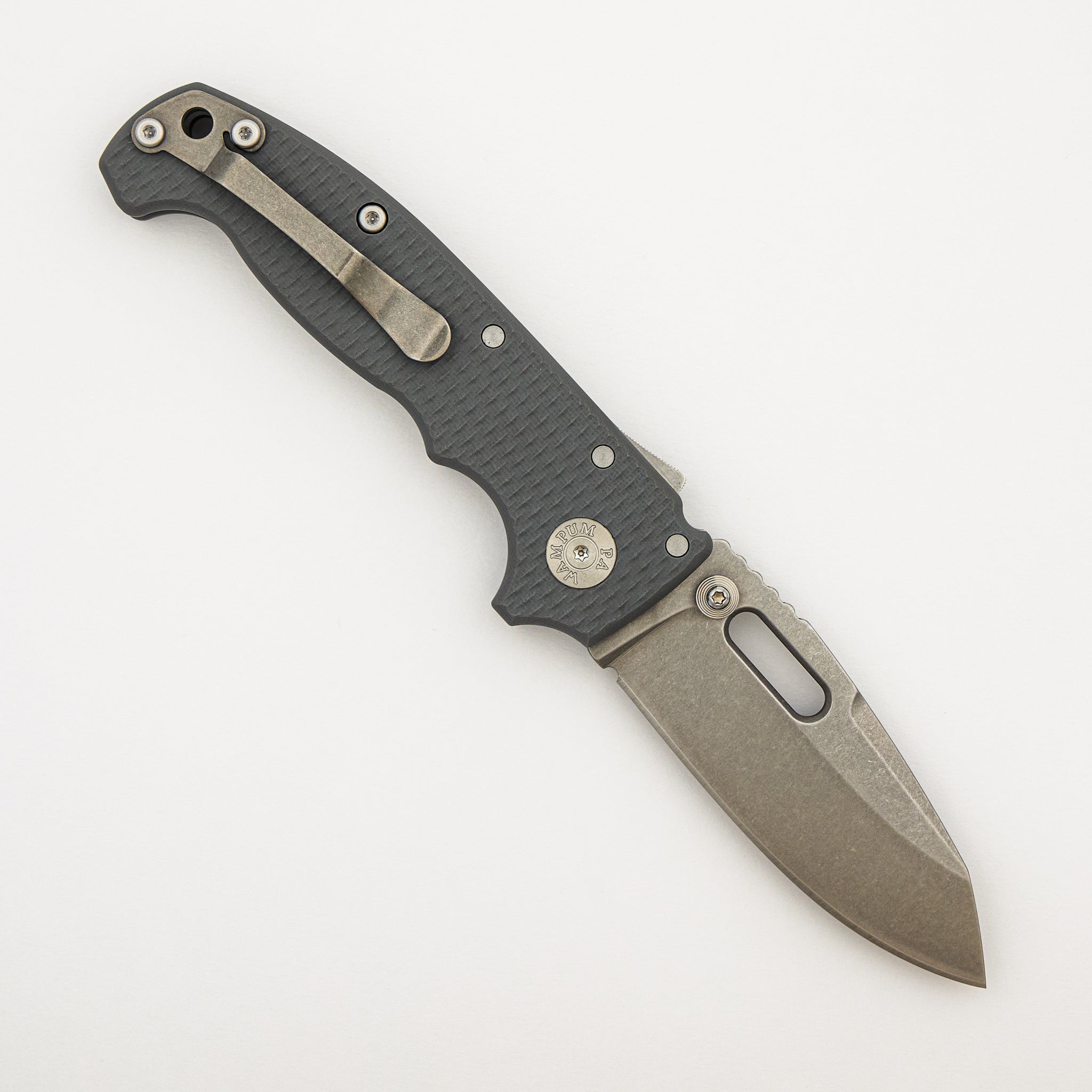 AD20 (Full Width) - MagnaCut Whaleshark Blade - Grey G10 Handle