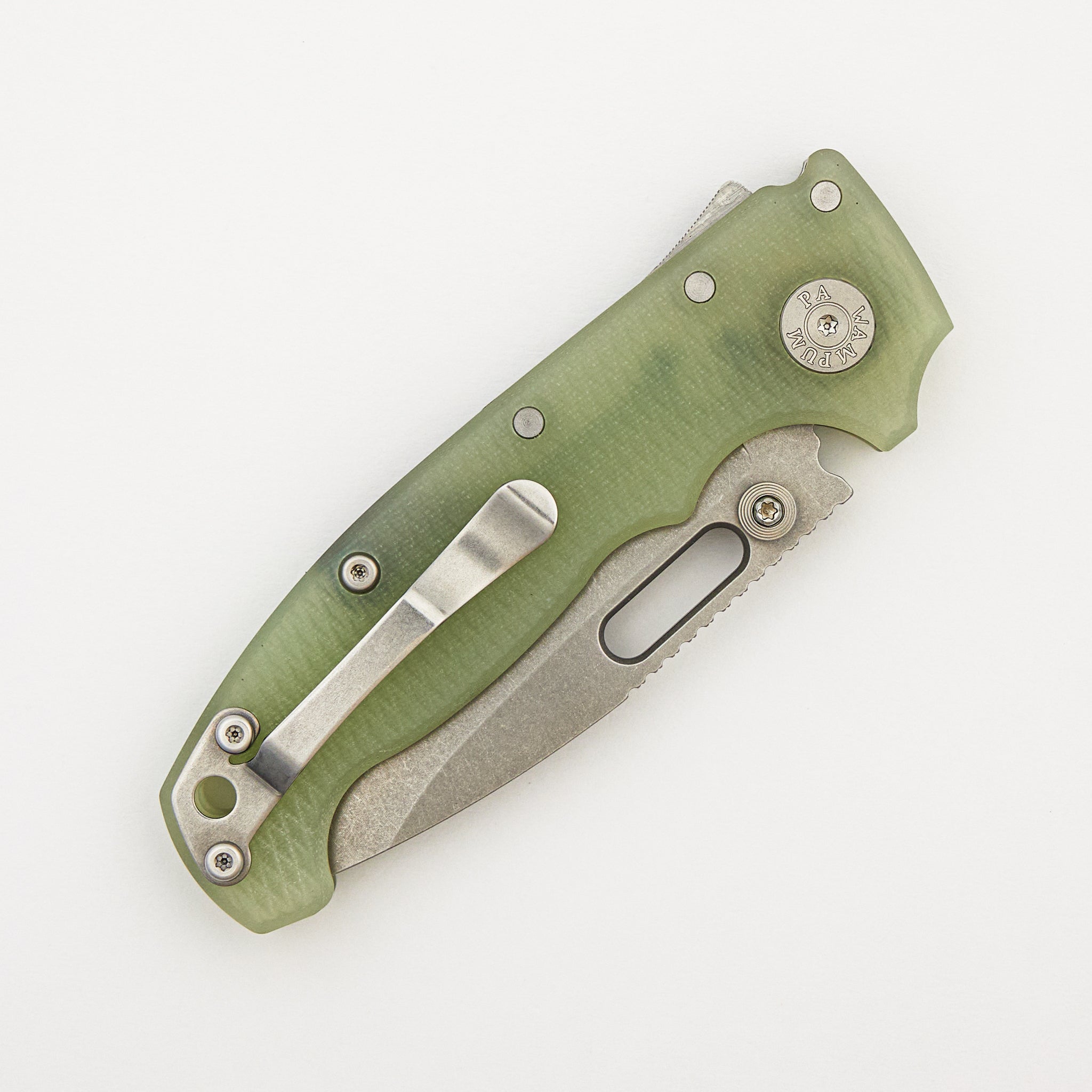 AD20 (Full Width) - MagnaCut Drop Point Blade - Natural G10 Handle